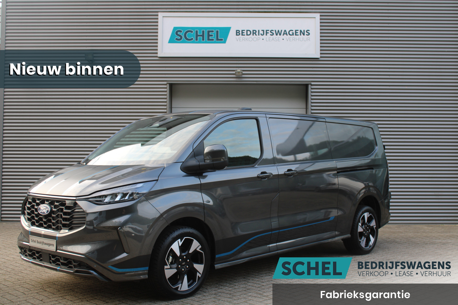 Ford Transit Custom 300 2.0 TDCI L2H1 Sport 170pk - 1+1 Stoelopstelling - 19" LM velgen - ACC - Blind spot - Navi - Camera - Verwarmd stuur - 70l tank - Rijklaar