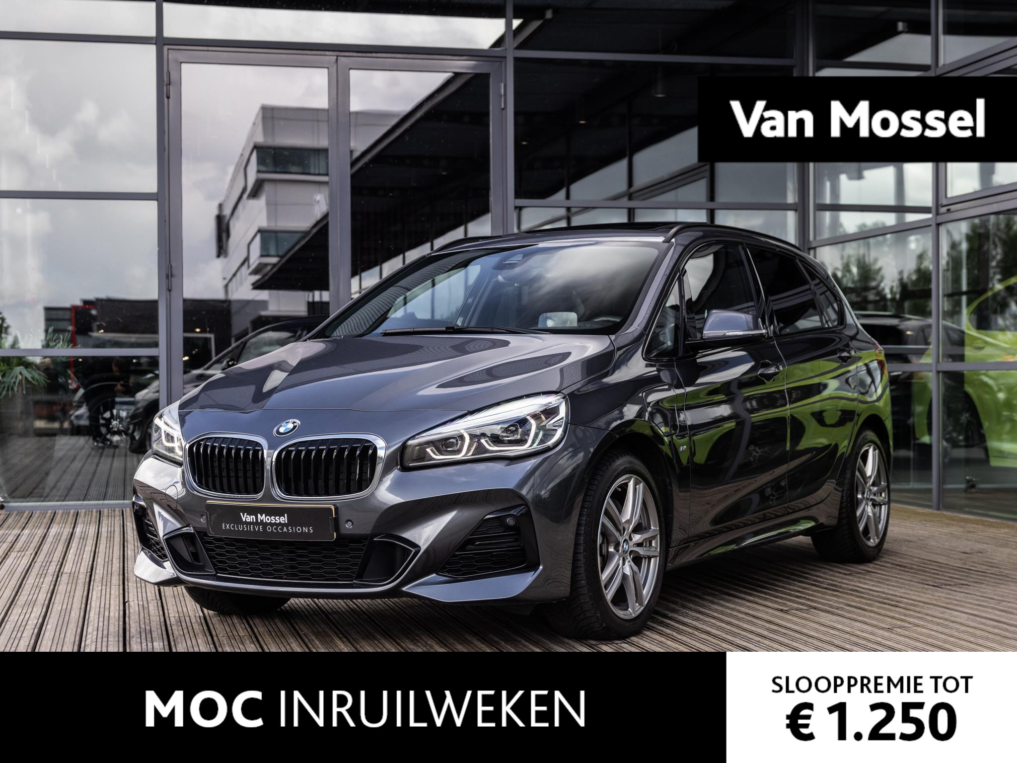 BMW 2 Serie Active Tourer 225xe iPerformance High Executive | M-SPORT | PANORAMA/SCHUIF-KANTELDAK | HEAD-UP DISPLAY | STOELVERWARMING | 18 INCH | ACHTERUITRIJCAMERA | SPORTSTOELEN |