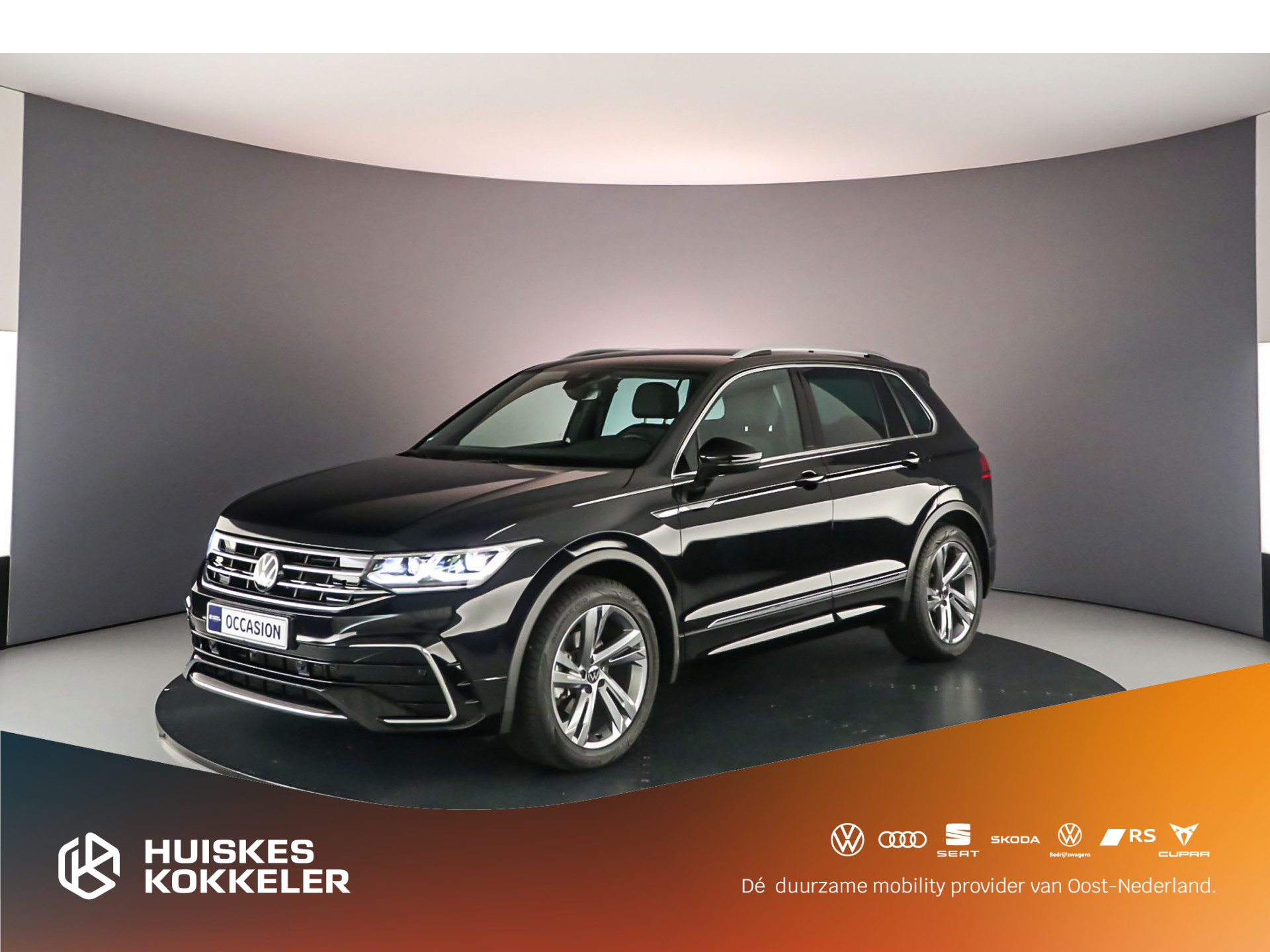 Volkswagen Tiguan R-Line 1.5 TSI 150pk DSG Automaat Trekhaak, Adaptive cruise control, Navigatie, Parkeersensoren, Airco, Bluetooth, DAB radio, LED verlichting, App connect