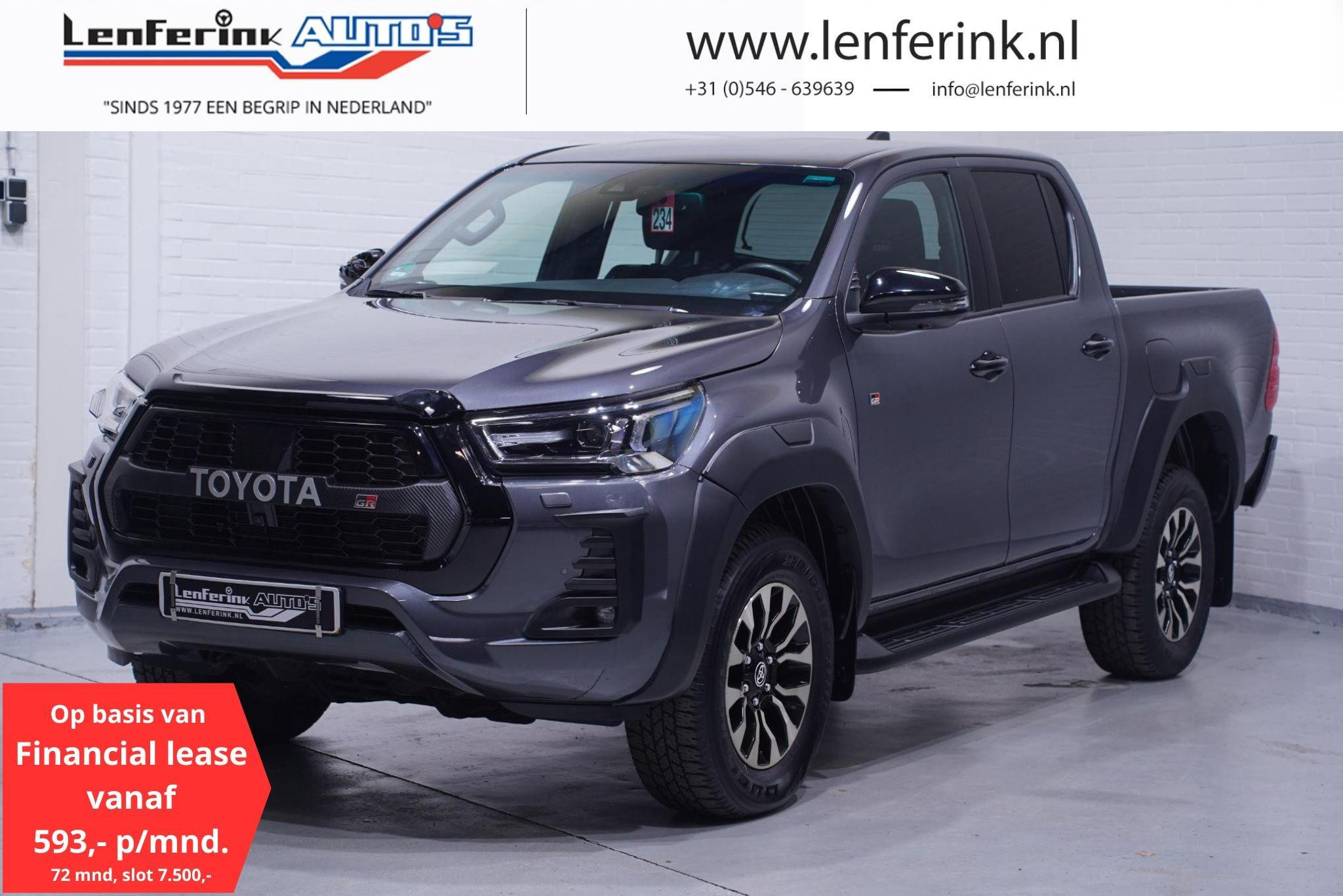 Toyota Hilux 2.8 D-4D 204 pk GR Sport Automaat 2-Zits Navi 360 Camera, LED Koplampen, PDC V+A, Trekhaak 3.500 kg