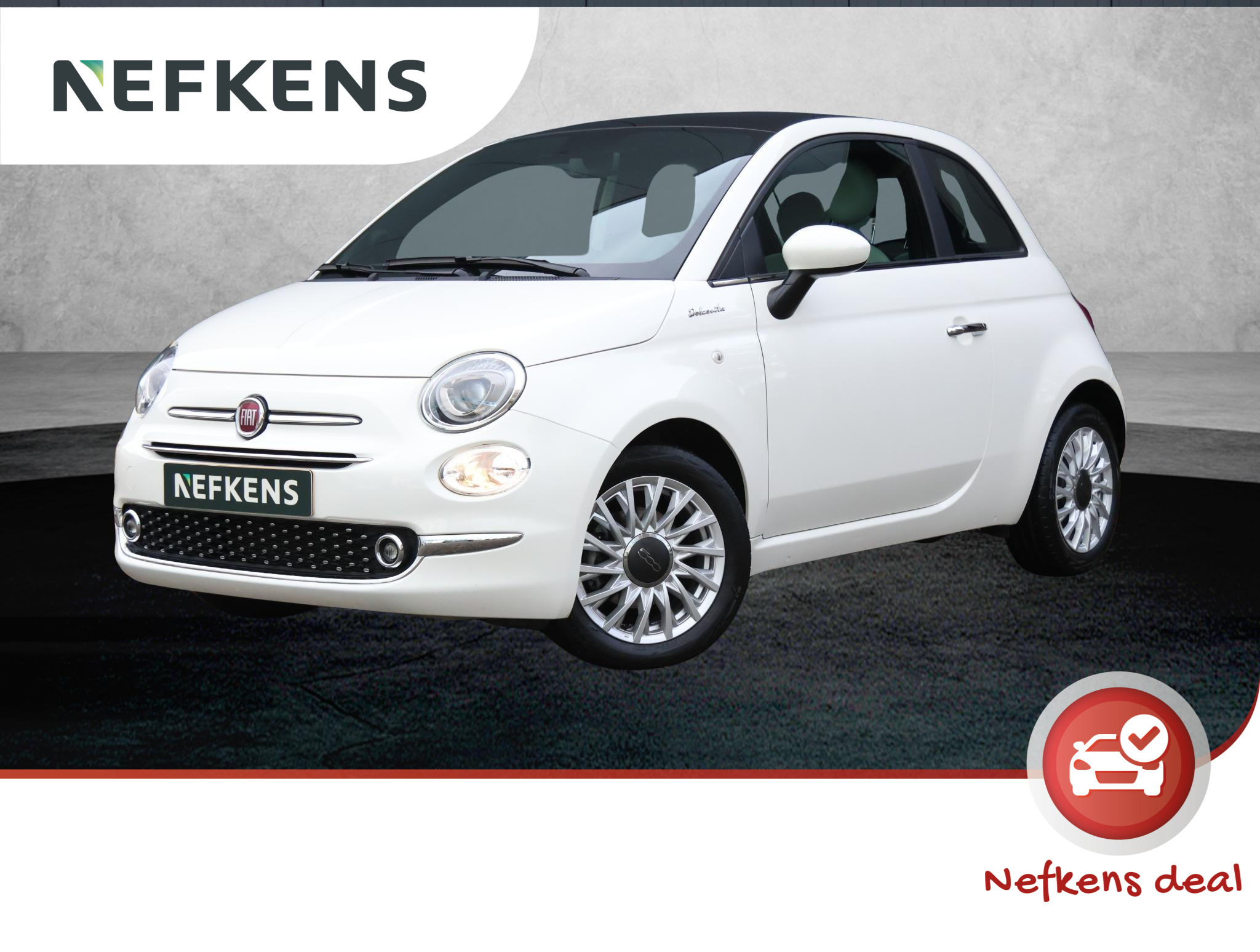 Fiat 500 70pk Hybrid Dolcevita (1ste eig./Glazendak/Climate/Cruise/AppleCarplay/PDC/LMV)