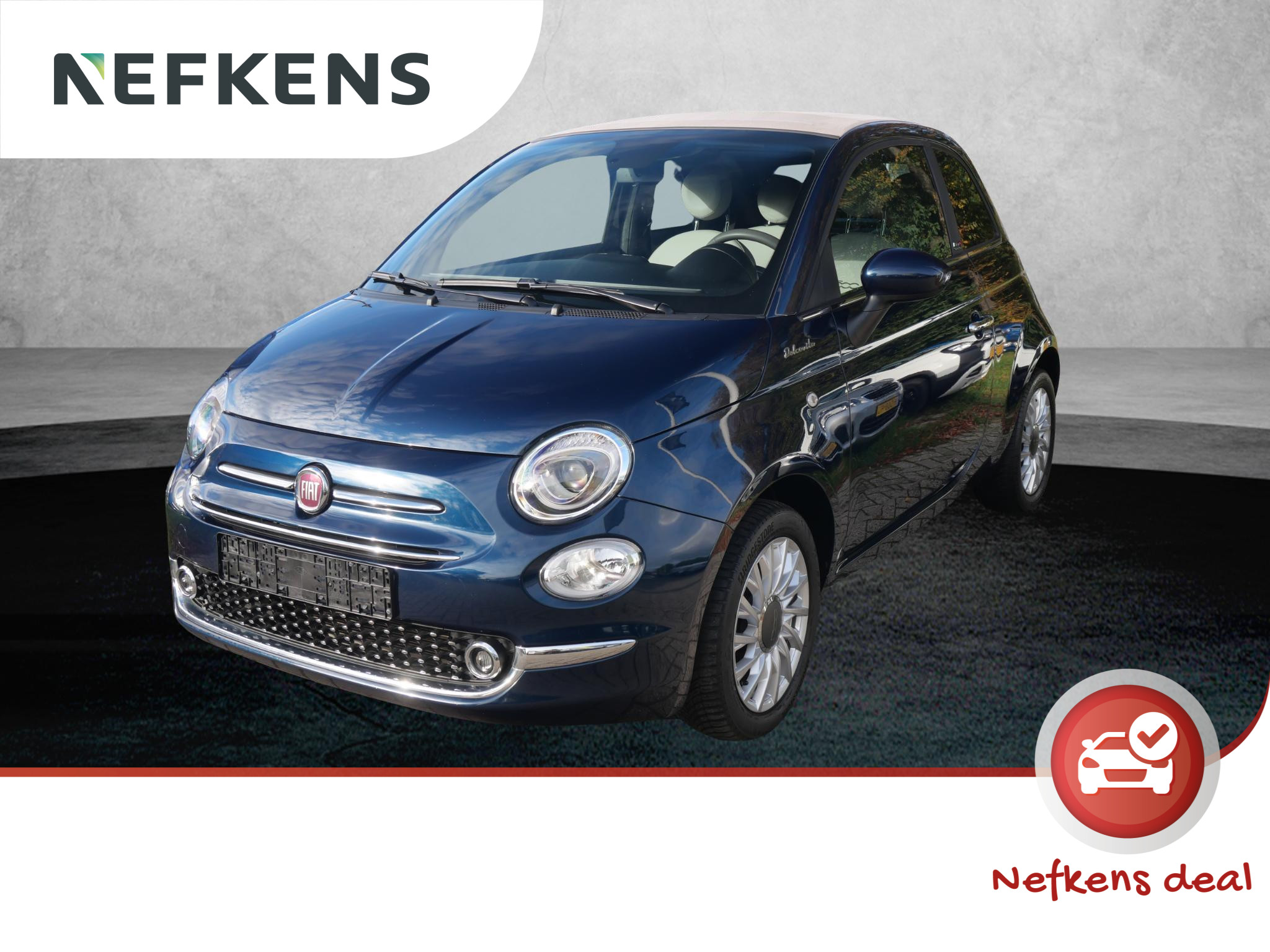 Fiat 500C 69pk Hybrid Dolcevita 7"scherm | Parkeersensoren | Climate Control | Bluetooth | ALL Season