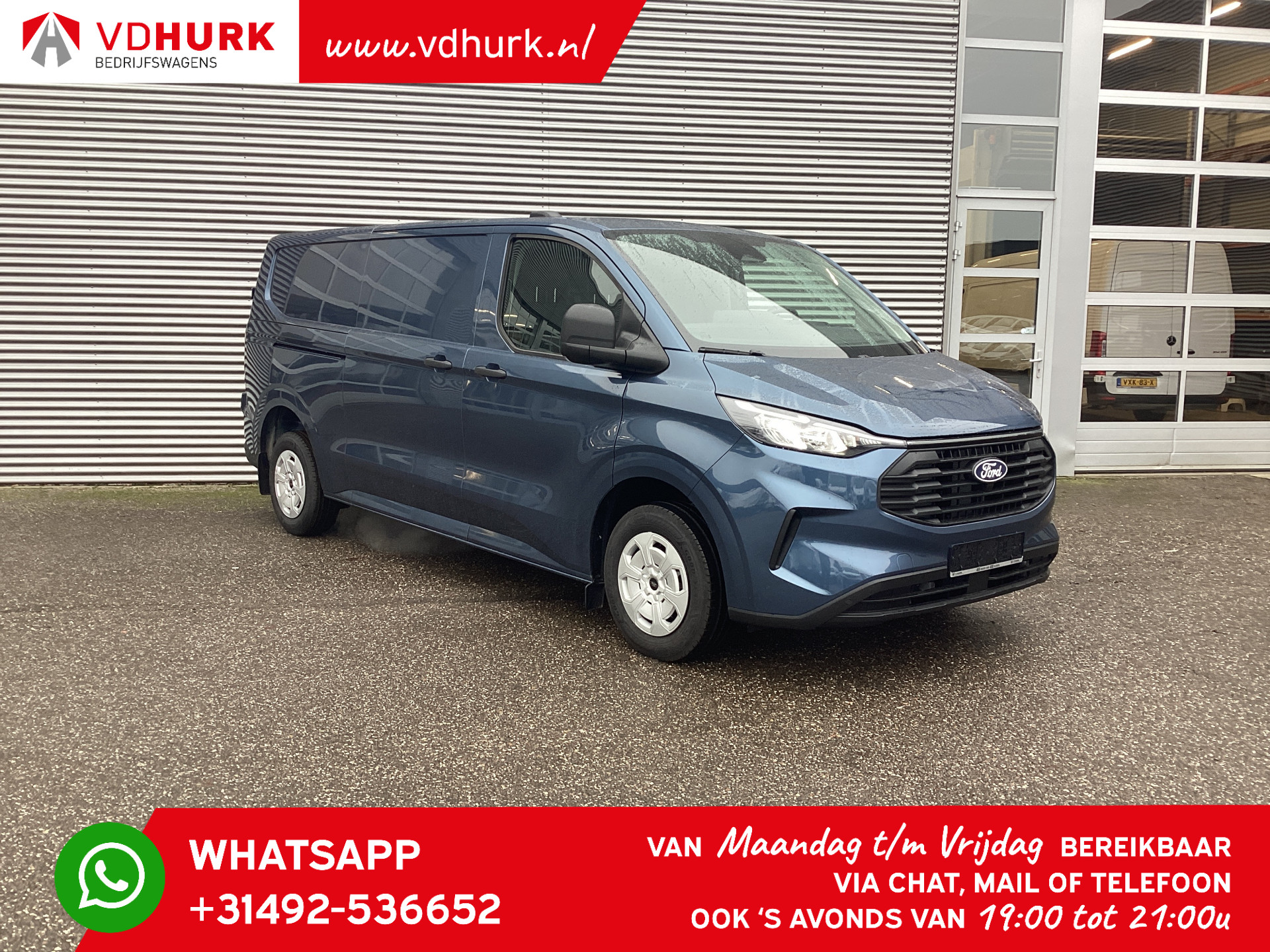 Ford Transit Custom 2.0 TDCI 136 pk L2 5 jaar/ 200.000km GARANTIE!/ Laadruimte pakket/ LED/ Climate/ Verw.Voorruit/ Carplay/ Camera/ PDC/ Cruise