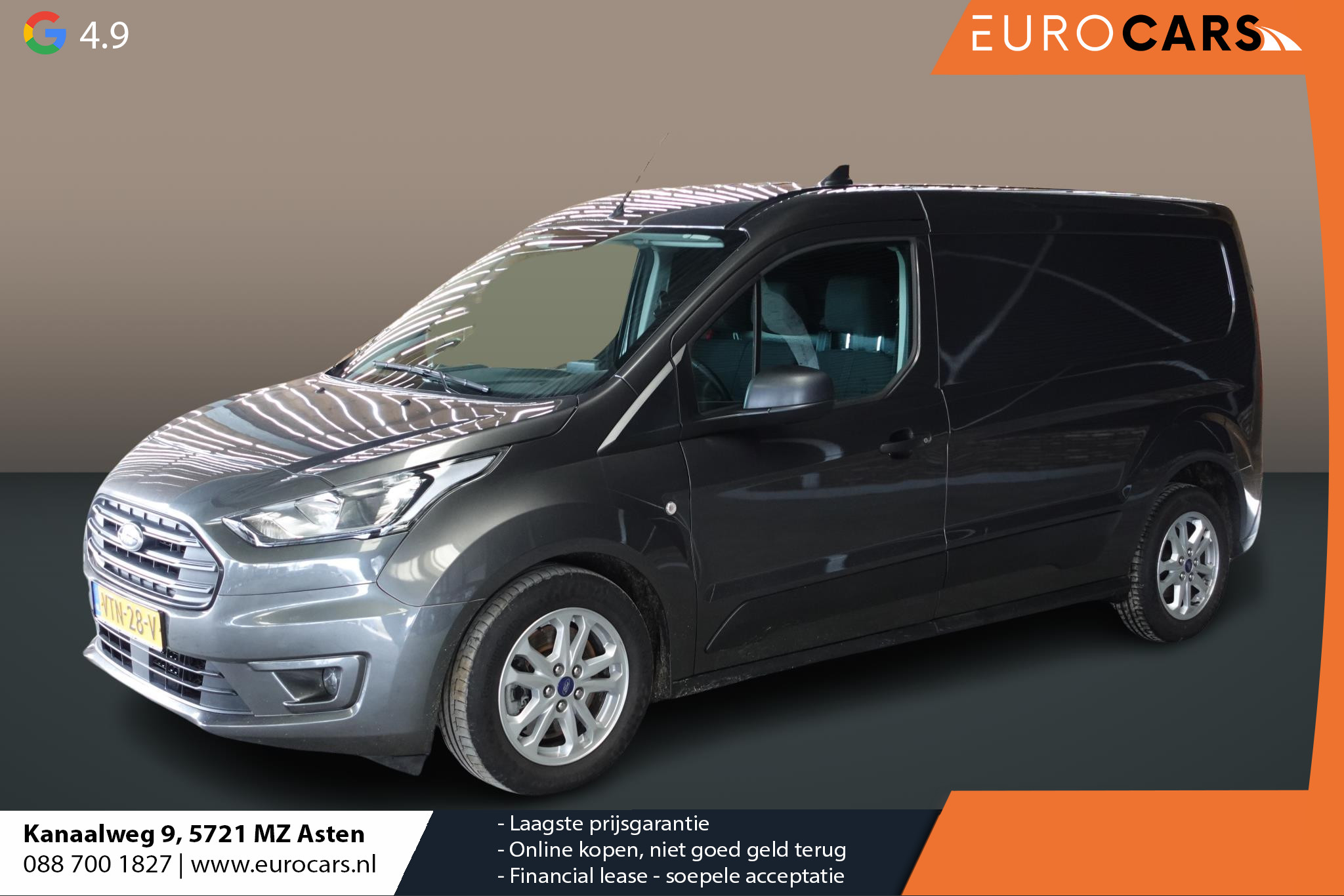Ford Transit Connect 100pk L2 Trend Automaat Airco Trekhaak Cruise Navi