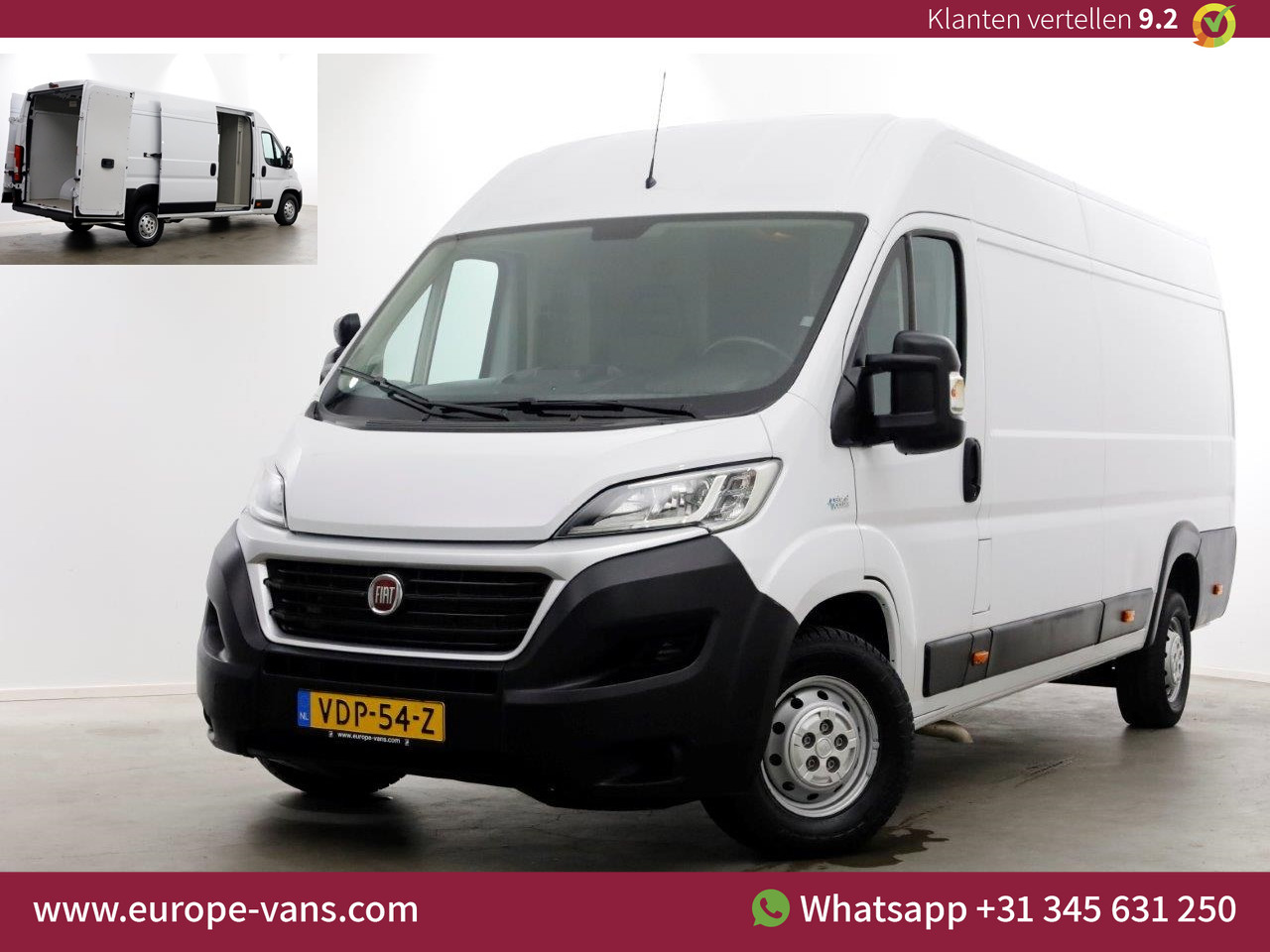 Fiat Ducato 35 3.0 Natural Power 136pk CNG/Aardgas L4H2 Airco/Camera 01-2020