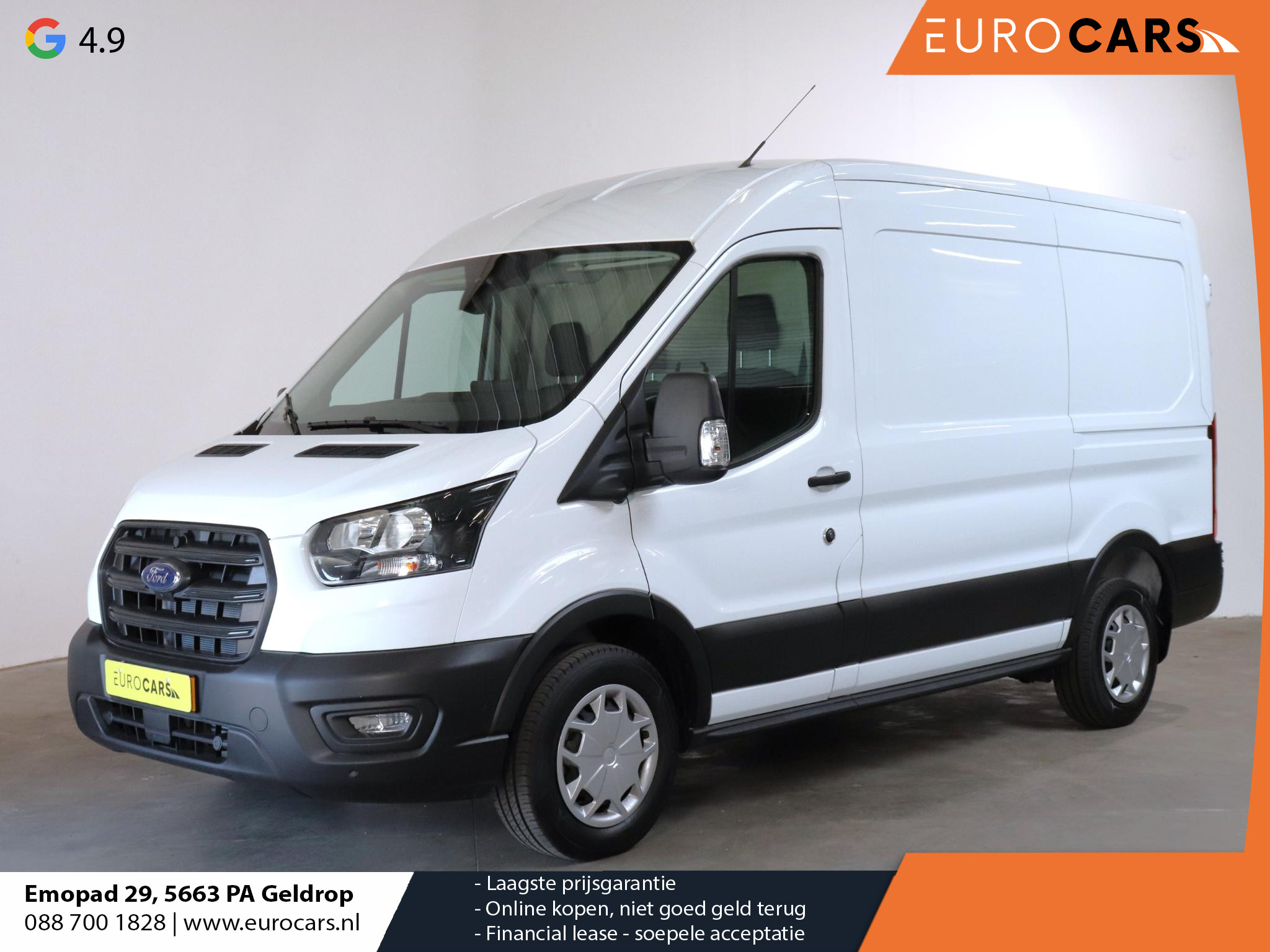 Ford Transit 130pk 2.0 L2H2 Trend Automaat Airco Navigatie Cruise Control Trekhaak