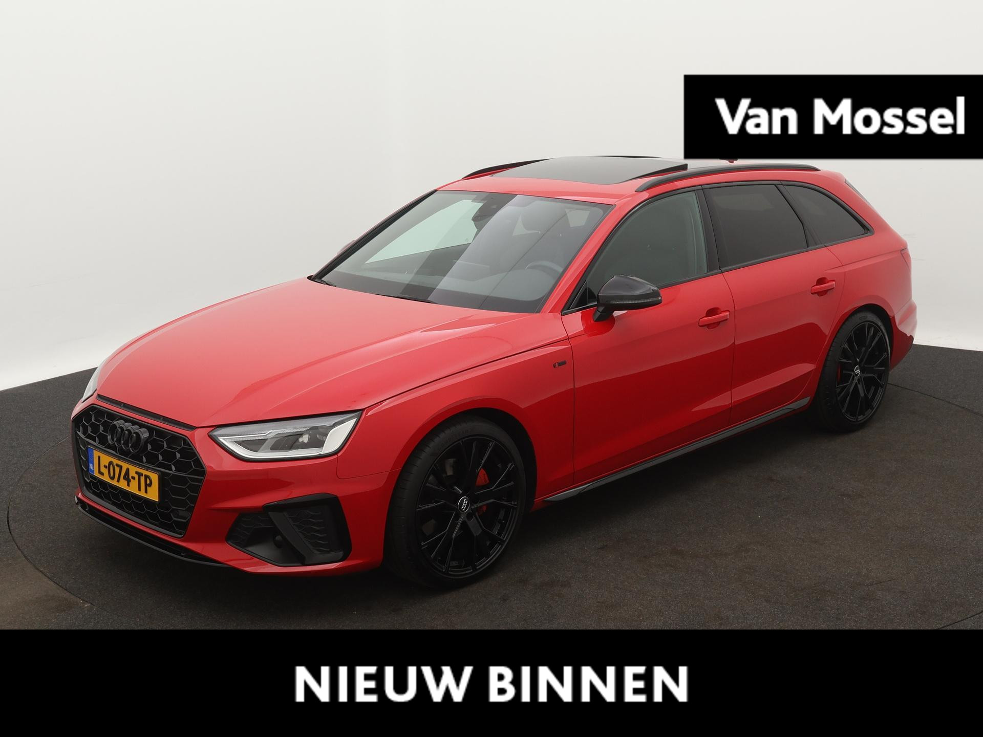 Audi A4 Avant 40 TFSI S edition 204 PK | S-line | Automaat | Navigatie | Camera | Panoramadak | Trekhaak | Adaptive Cruise Control | Climate Control | Stoelverwarming | LED | Lichtmetalen velgen | Privacy glass |