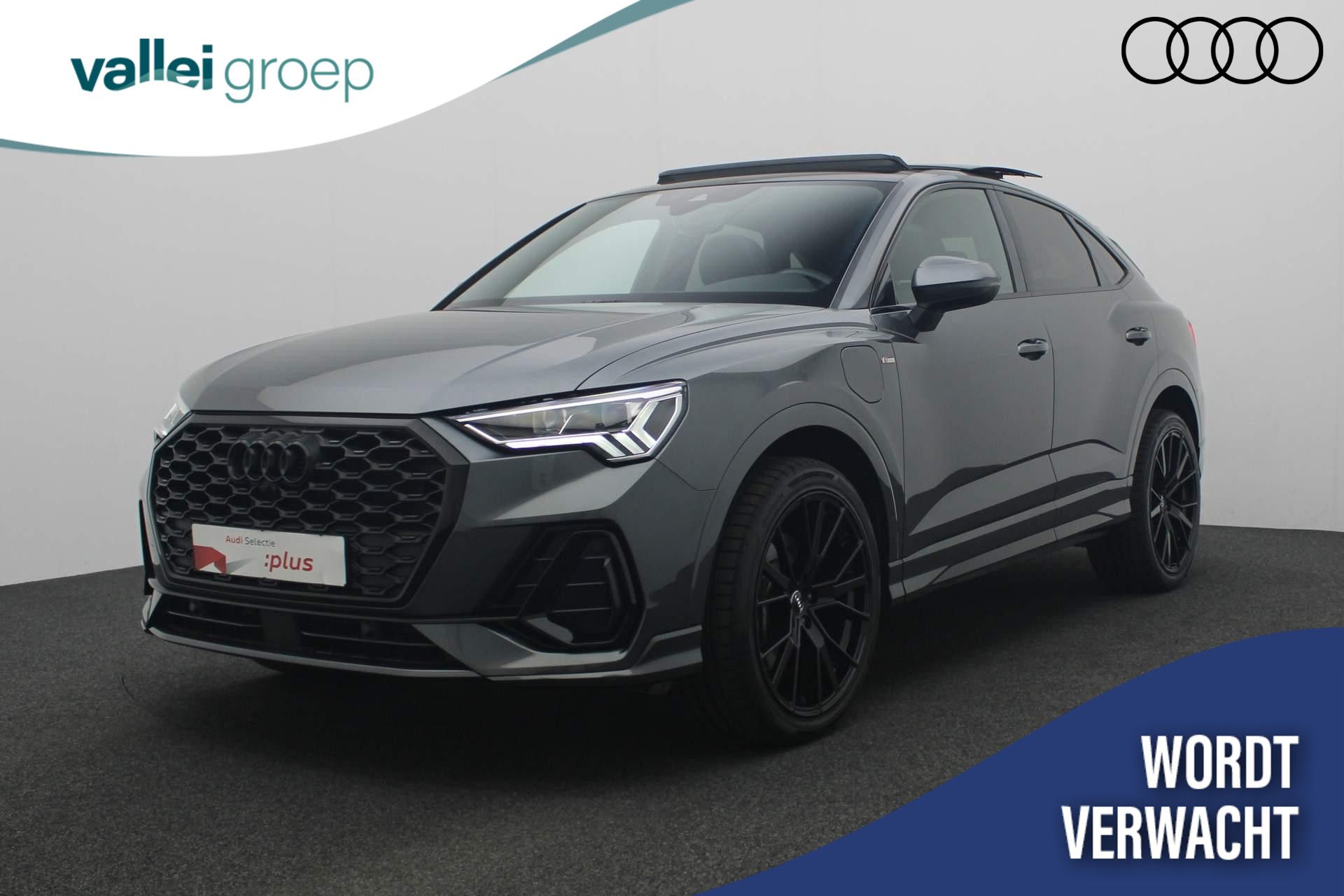 Audi Q3 Sportback 45 TFSI e 245PK S-tronic S Edition | Pano | 20 inch | Navi | Keyless | 360 camera | ACC | Full LED | Zwart optiek