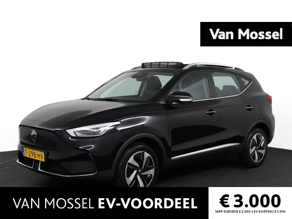 MG ZS-EV Long Range Luxury 70 kWh Pebble Black ACTIE voorraad registratiekorting / ( Subsidie particulier € 2.000,= ) diverse kleuren op voorraad !!!!