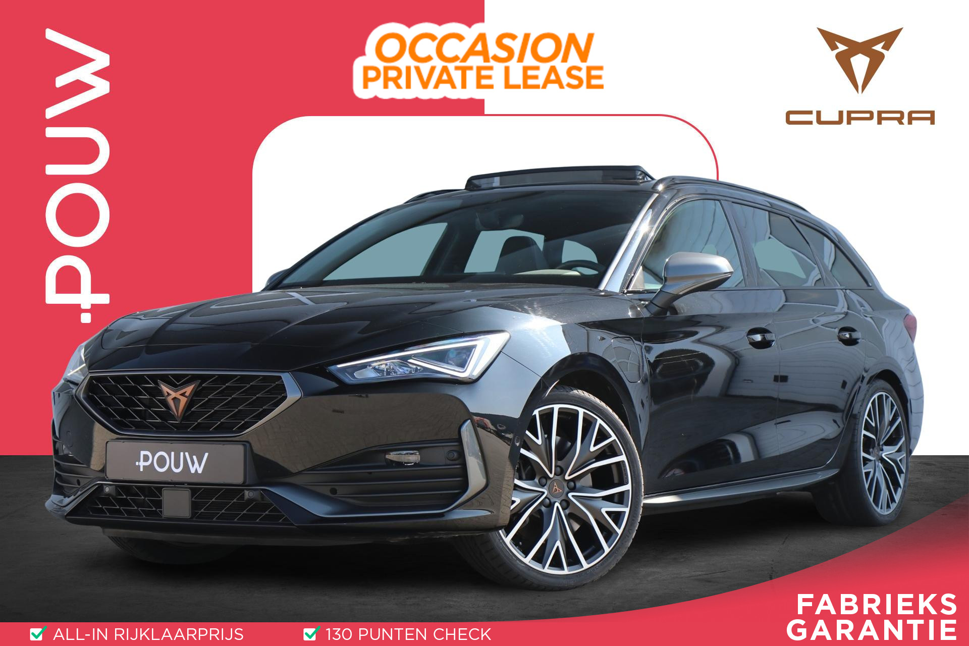CUPRA Leon Sportstourer 1.4 e-Hybrid 245pk DSG VZ | SoH 99% | Panoramadak | Achteruitrijcamera | Stoelverwarming | Navigatie