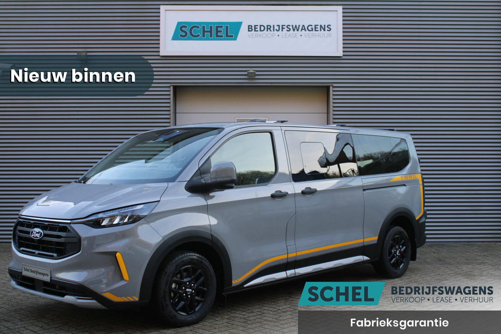 Ford Transit Custom 320 2.0TDCI 170pk L2H1 Trail DC AWD - Adaptive Cruise - Blind Spot - Elektrische deuren - Standkachel - Navi - 360 Camera - Rijklaar