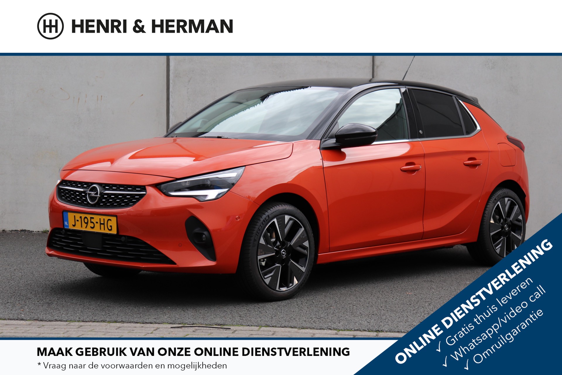 Opel Corsa -e e-Launch Edition (EX.BTW!!/DIRECT MEE!!/8%BIJT.!!/LEER/17"LMV/LED/NU met € 3.159,- KORTING) J195HG