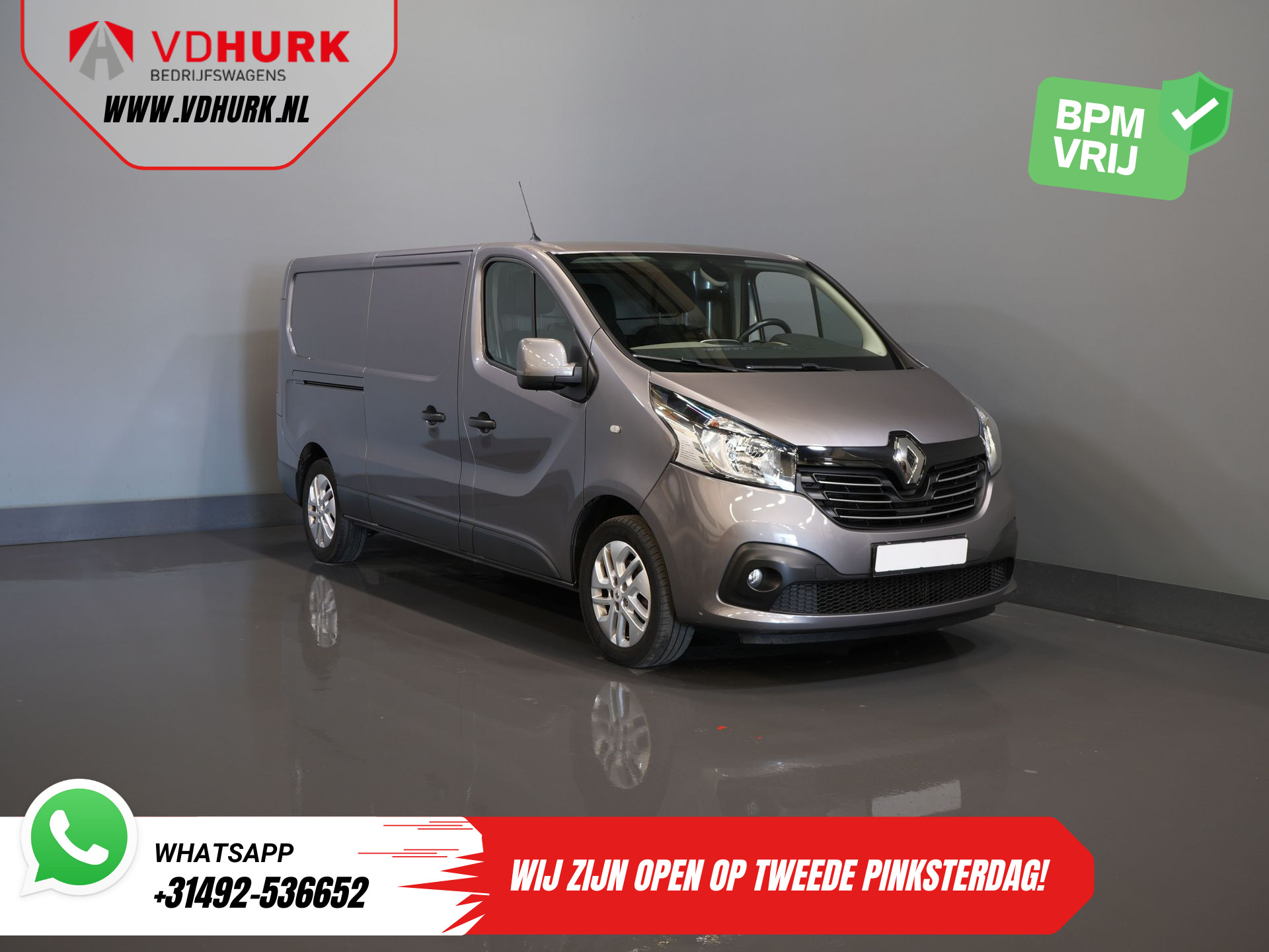 Renault Trafic 1.6 dCi 125 pk L2 BPM VRIJ! Climate/ Camera/ Cruise/ Trekhaak/ Navi/ PDC/ LMV