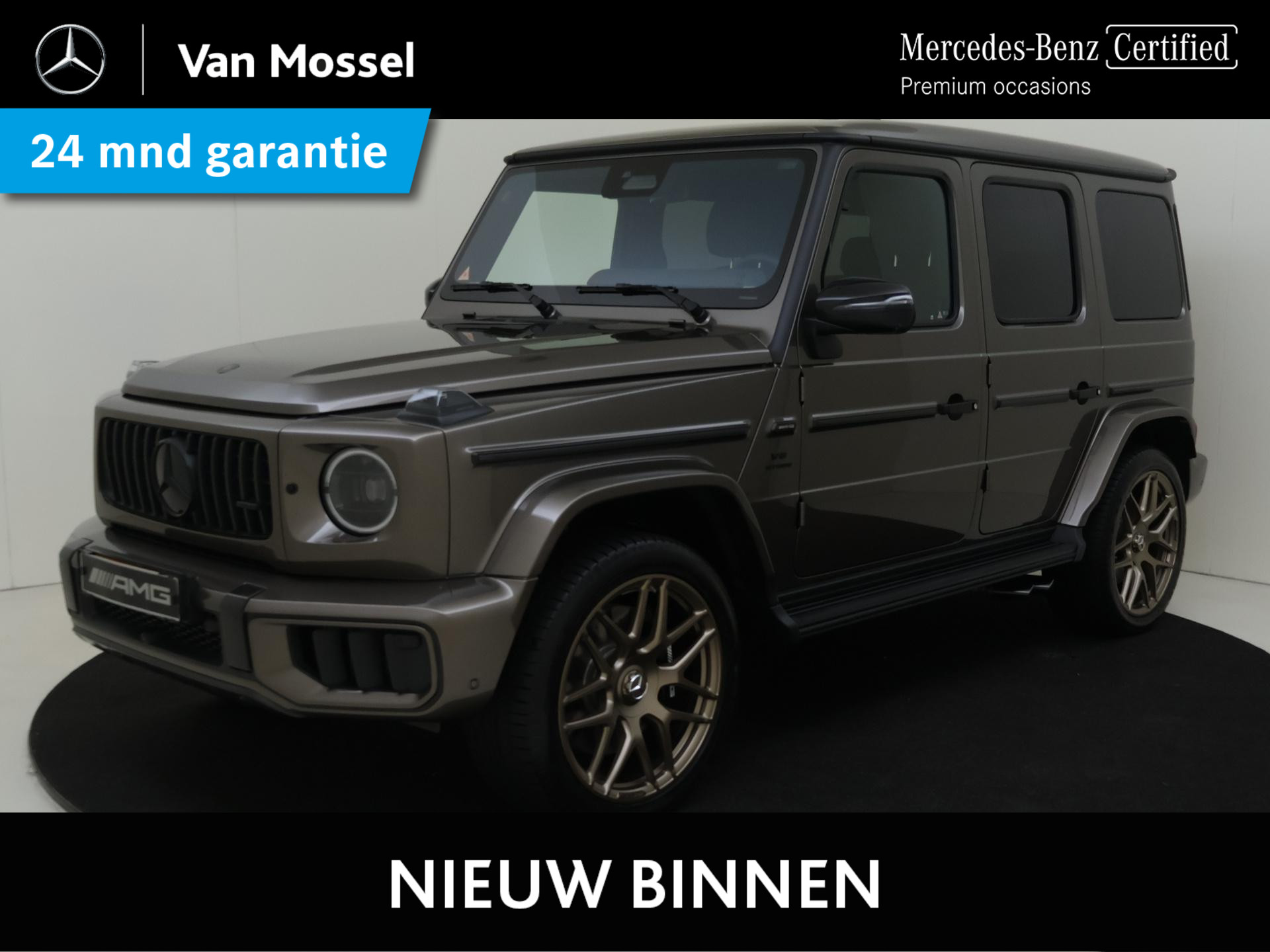 Mercedes-Benz G-Klasse AMG 63 Nieuw Model / Burmester / Memory / Carbon Pakket / 360 Camera / massage stoelen / AMG Performance Pakket / MANUFAKTUR Indiumgrijs /  Uniek 1371 KM!!