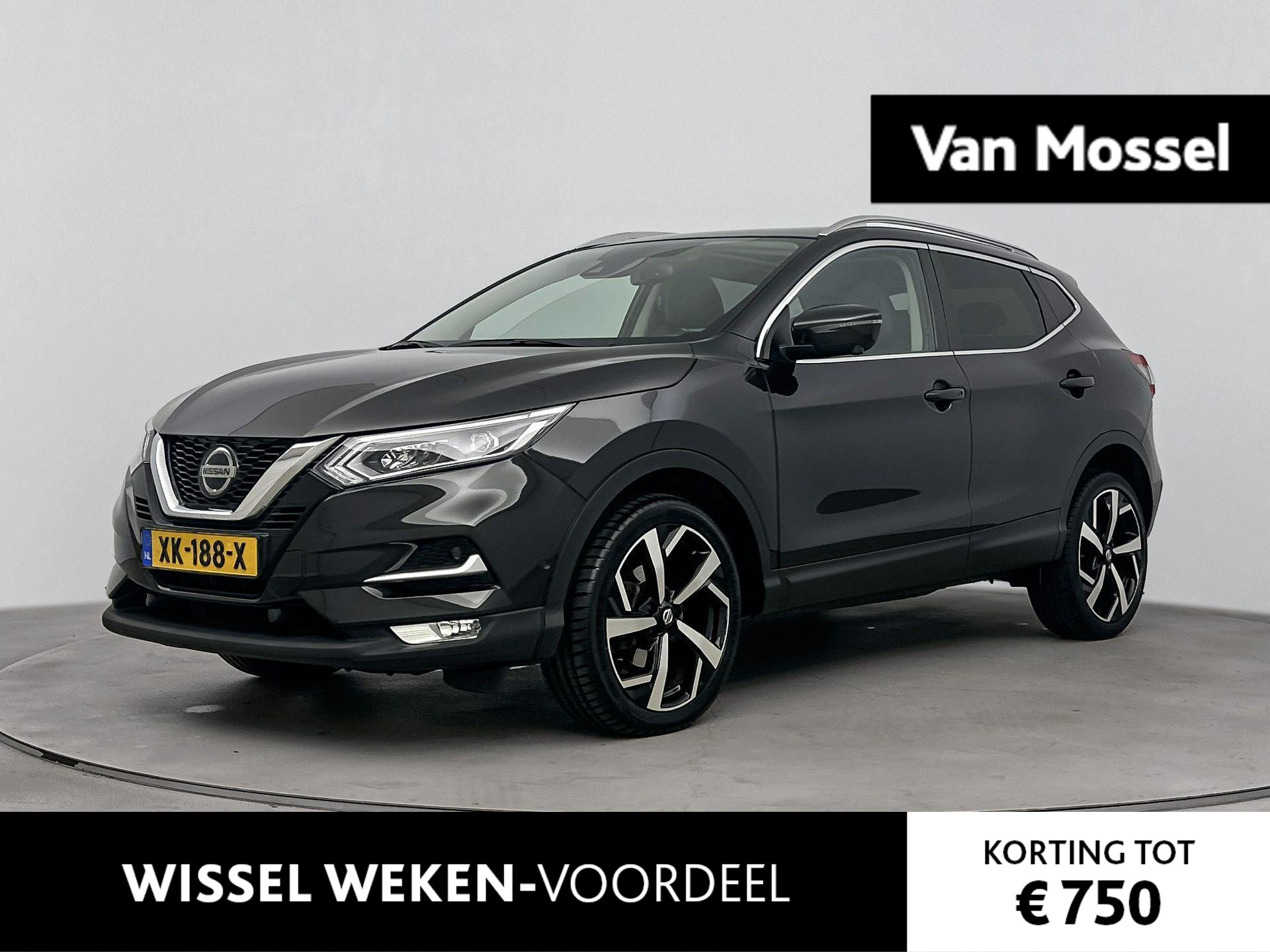 Nissan QASHQAI 1.3 DIG-T Tekna | Automaat | Panorama-dak | Navigatie | 360 Camera | Stoelverwarming | Lichtmetalen velgen 19"