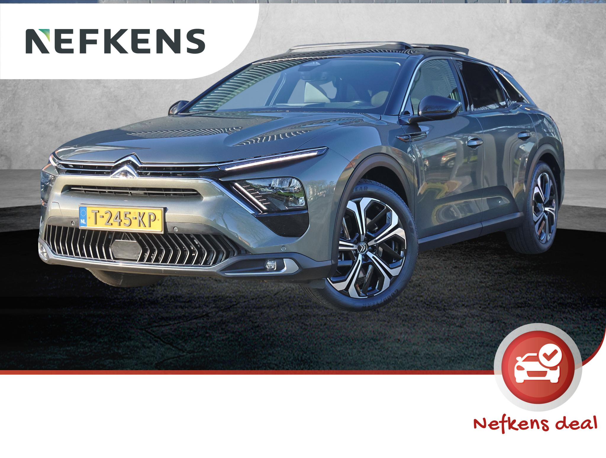 Citroën C5 X 1.6 Plug-in Hybrid Shine (Goed Onderhouden!|19"LMV|LUXE Leder|Adaptieve Cruise|Virtuele Cockpit|360Camera|Keyless|LED|T.Haak)