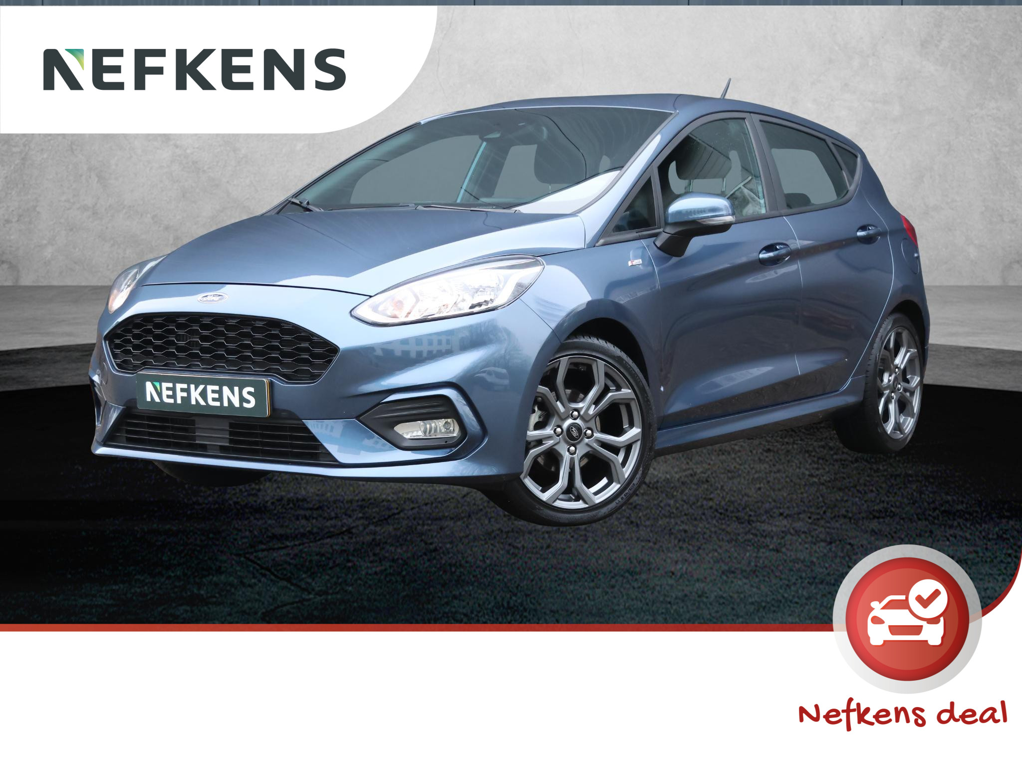 Ford Fiesta 100pk E.B. ST-Line (1ste eig./Climate/NAV./17"LMV/5drs.)