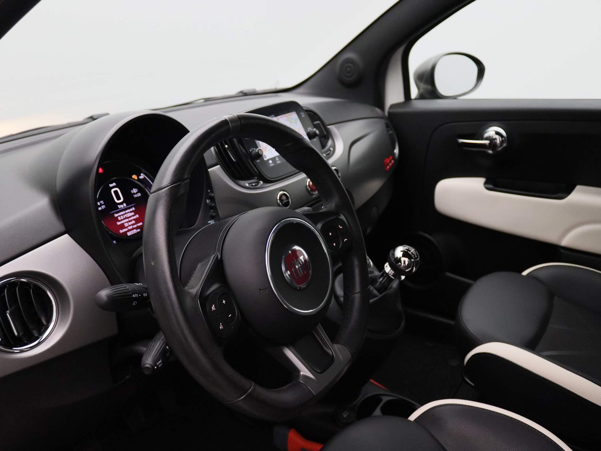 Fiat 500 0.9 TwinAir Turbo Sport | Automatische Airconditioning | Parkeersensoren | Navigatie | Half-Lederen Bekleding |