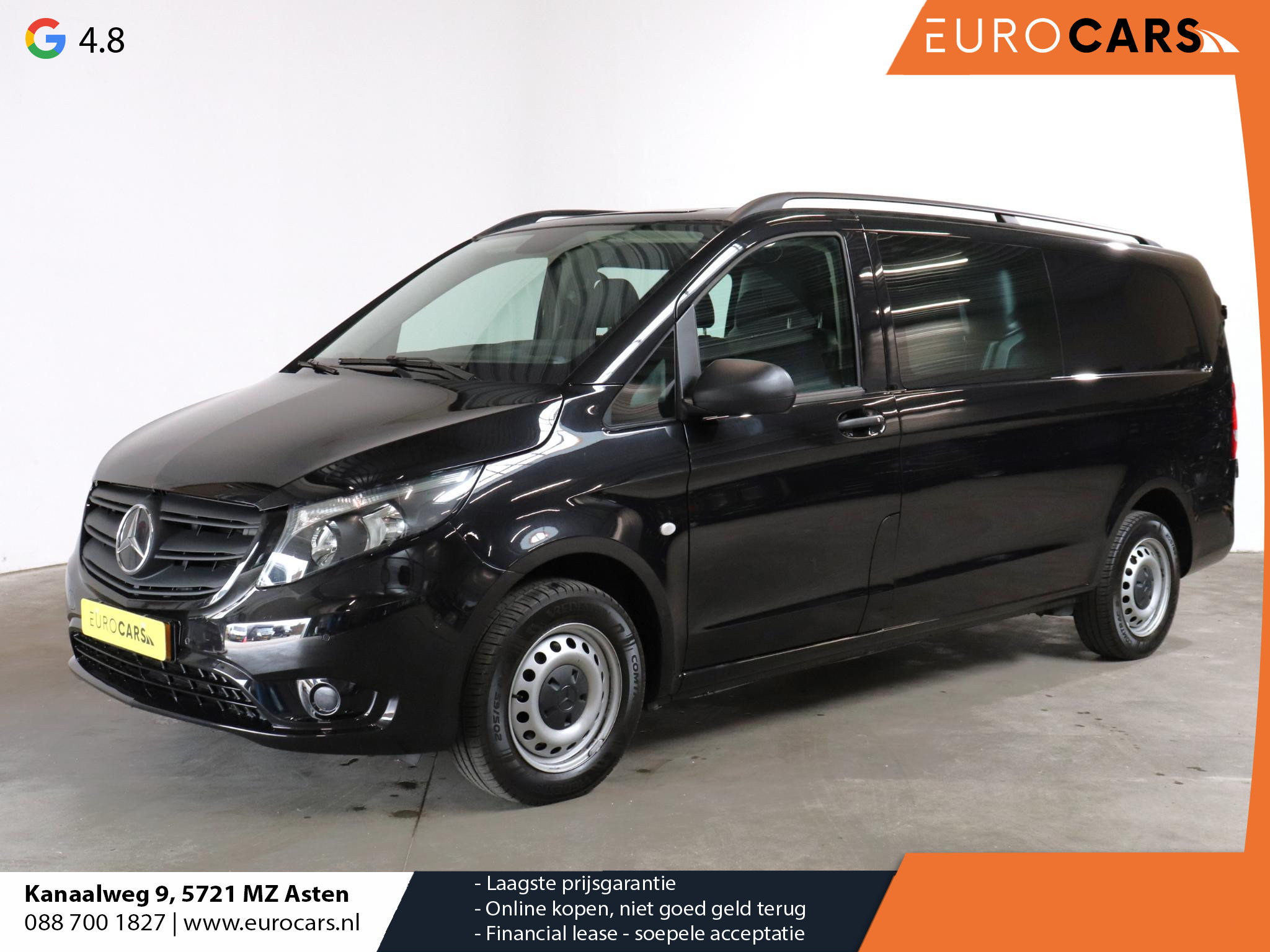 Mercedes-Benz Vito 114 CDI Lang Dubbele Cabine Automaat Airco App connect Bluetooth Parkeersensoren