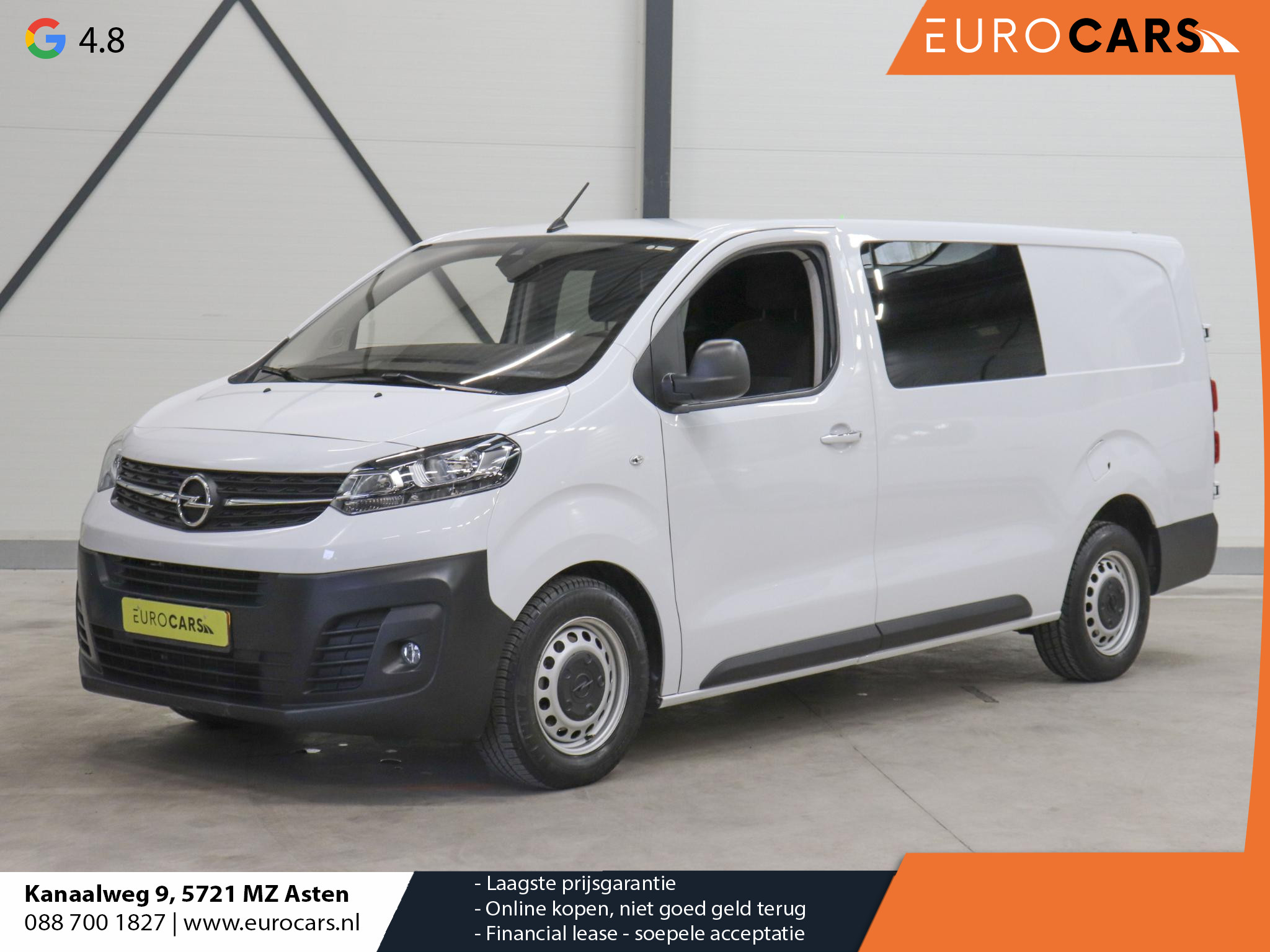 Opel Vivaro 145pk L3H1 Dubbele Cabine Edition Automaat Airco Airco Navi Cruise Control Carplay Trekhaak 5 Zits