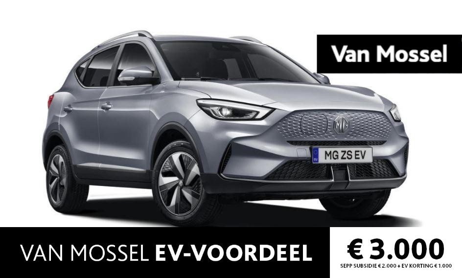 MG ZS-EV Long Range Luxury 70 kWh Cosmic Zilver ACTIE voorraad registratiekorting / ( Subsidie particulier € 2.000,= ) diverse kleuren op voorraad !!!!