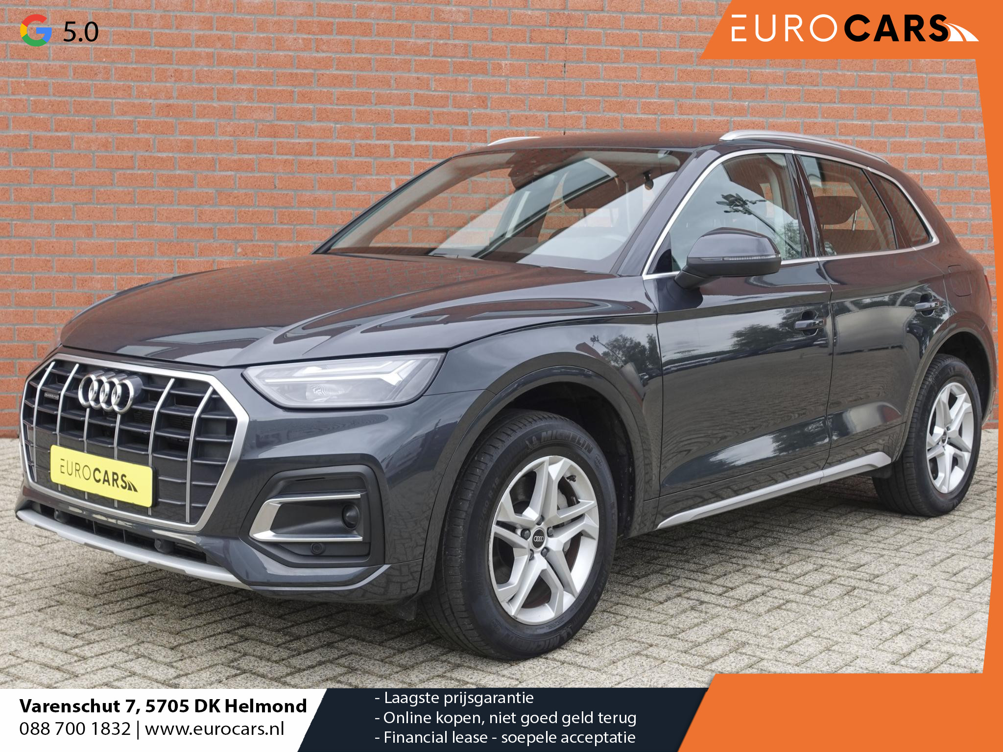 Audi Q5 50 TFSI e Pro Line | Navigatie | Apple Carplay/Android Auto | Adaptive Cruise Control | Parkeersensoren | Camera | Elektrische achterklep | LED | Stoelverwarming