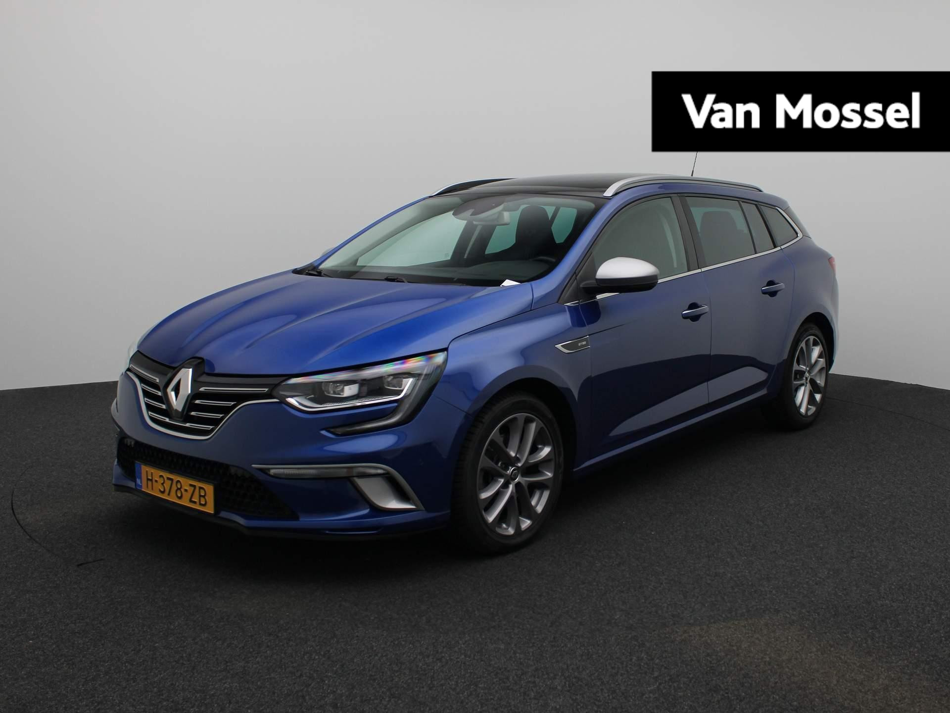 Renault Mégane Estate 1.3 TCe GT-Line 163 PK | Panoramadak | Navigatie | Trekhaak | DAB | Sportstoelen + half leder | Apple carplay | ECC | PDC | Camera | LMV | Schuifdak | LED |