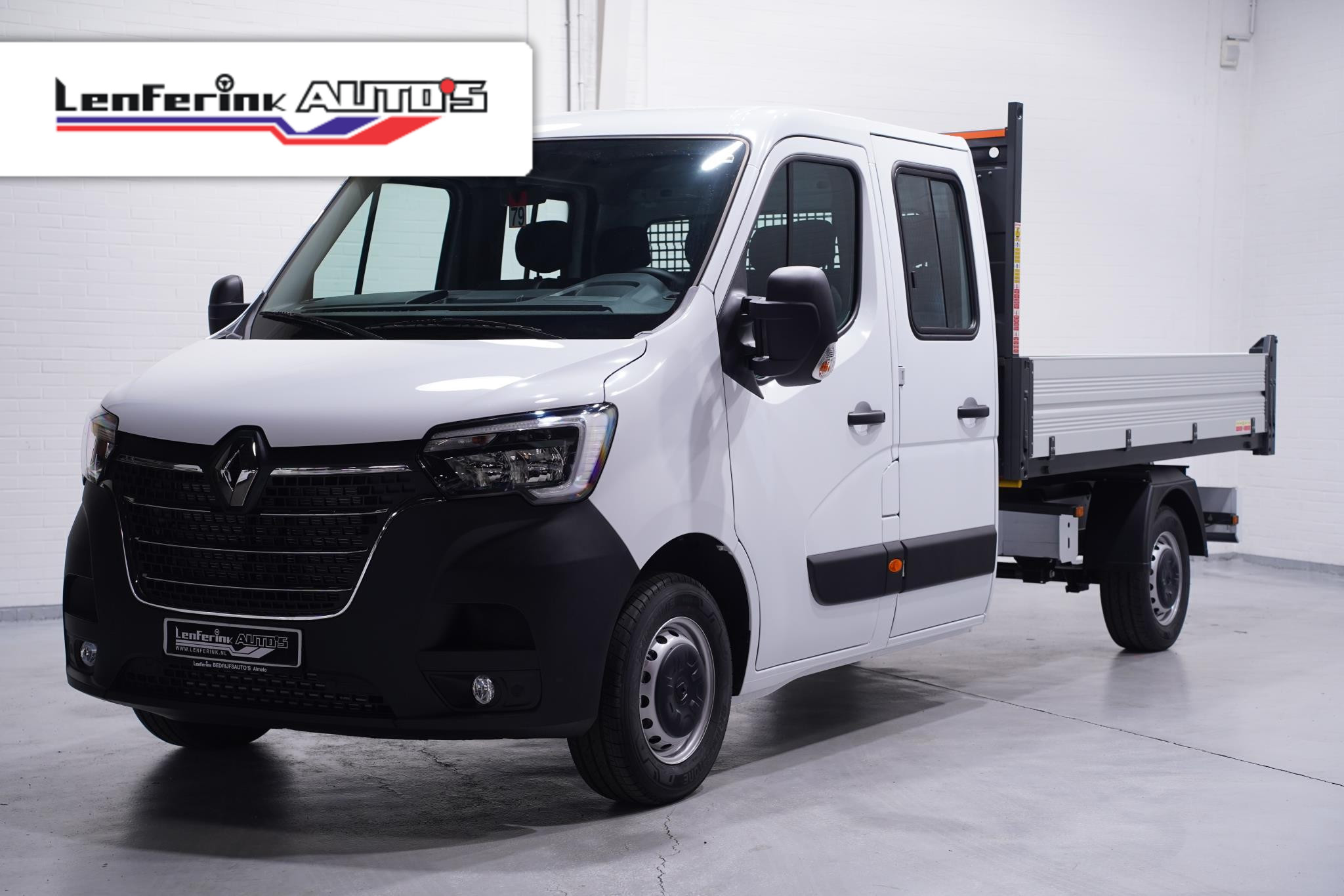 Renault Master 2.3 dCi 165 pk Kipper Dubbel Cabine va 479,- p/mnd Airco, Cruise Control, 6-Zits, Nieuw, Direct Leverbaar