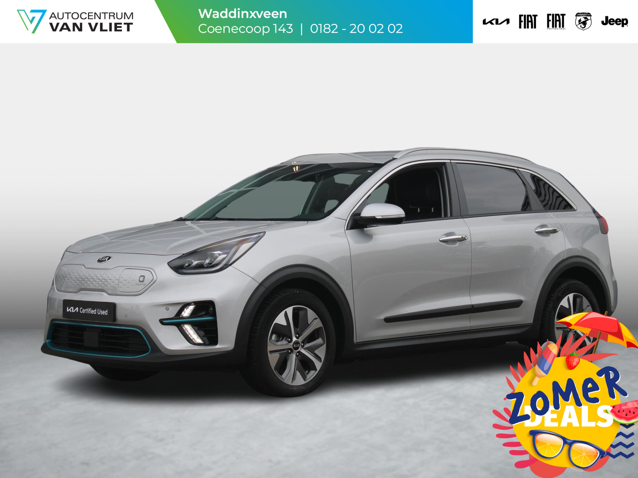 Kia e-Niro ExecutiveLine 64 kWh | Leder | 3 Fase | Clima | Camera | Adapt. Cruise | DAB | Dodehoekdetectie | Stoelverkoeling