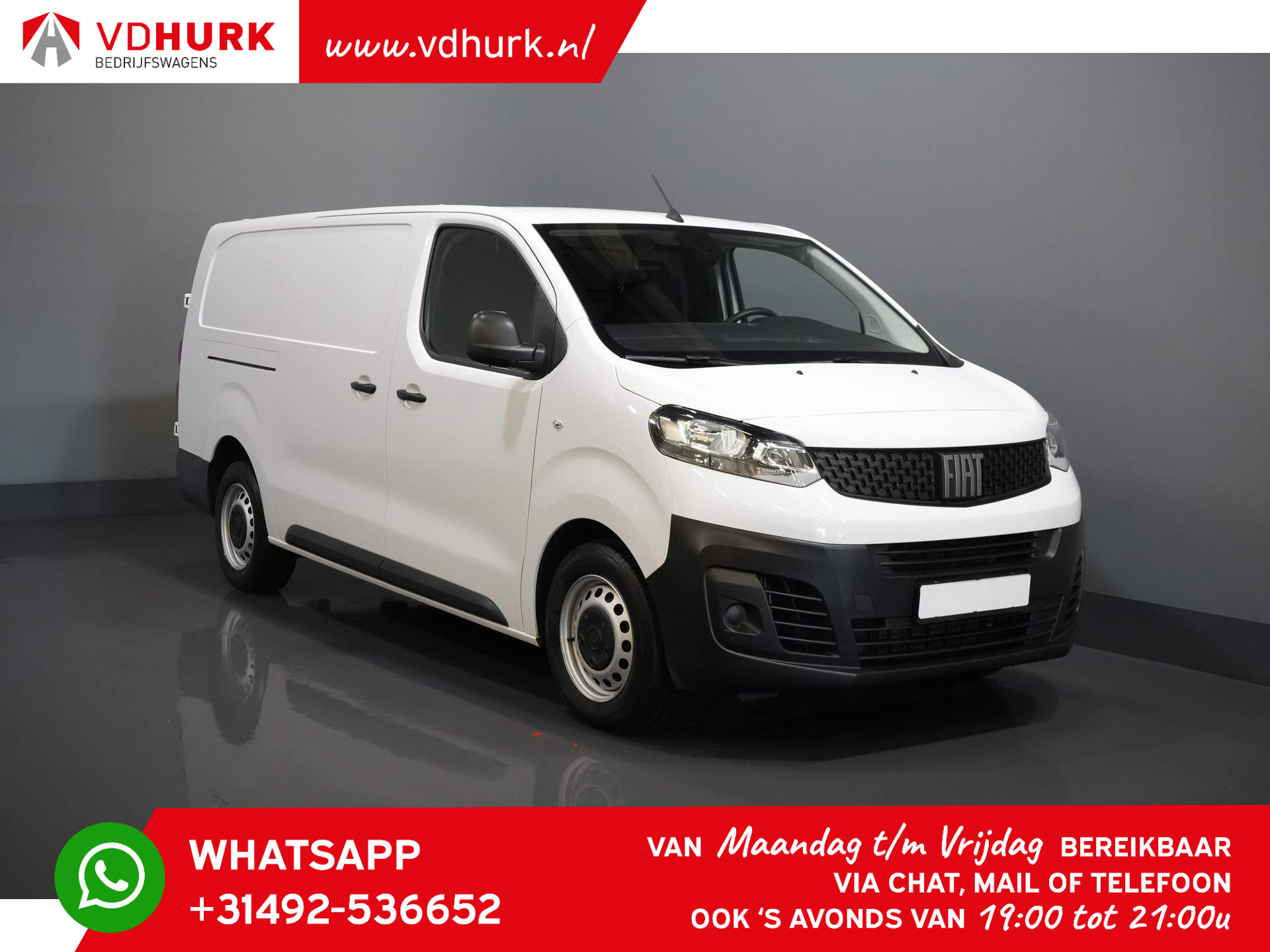 Fiat Scudo 2.0 MJ 145 pk Aut. L3 Inrichting/ Standkachel/ Stoelverw./ Camera/ Cruise/ Airco/ Trekhaak