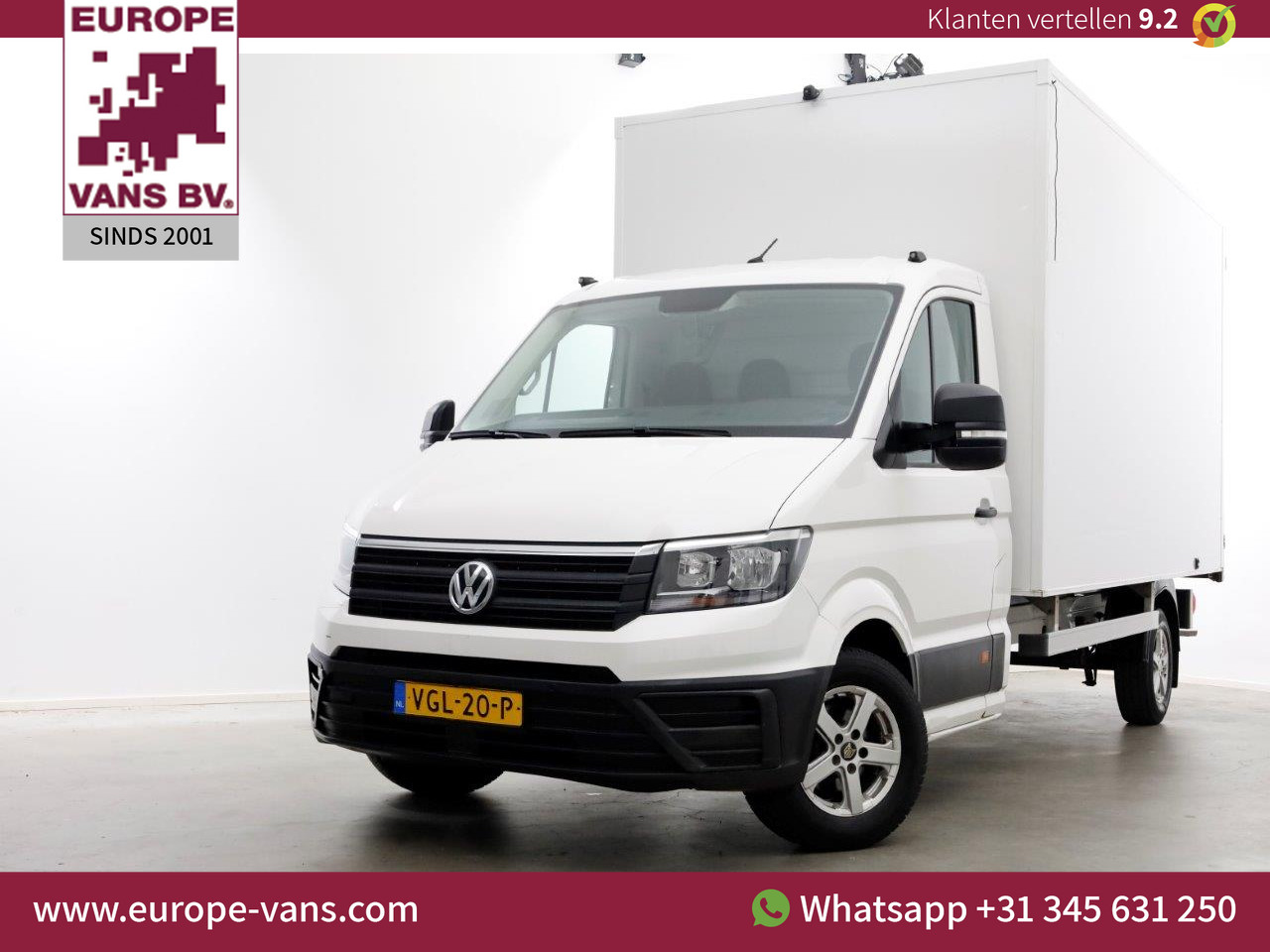 Volkswagen Crafter 35 2.0 TDI Bakwagen met achterdeuren en zijdeur 08-2020