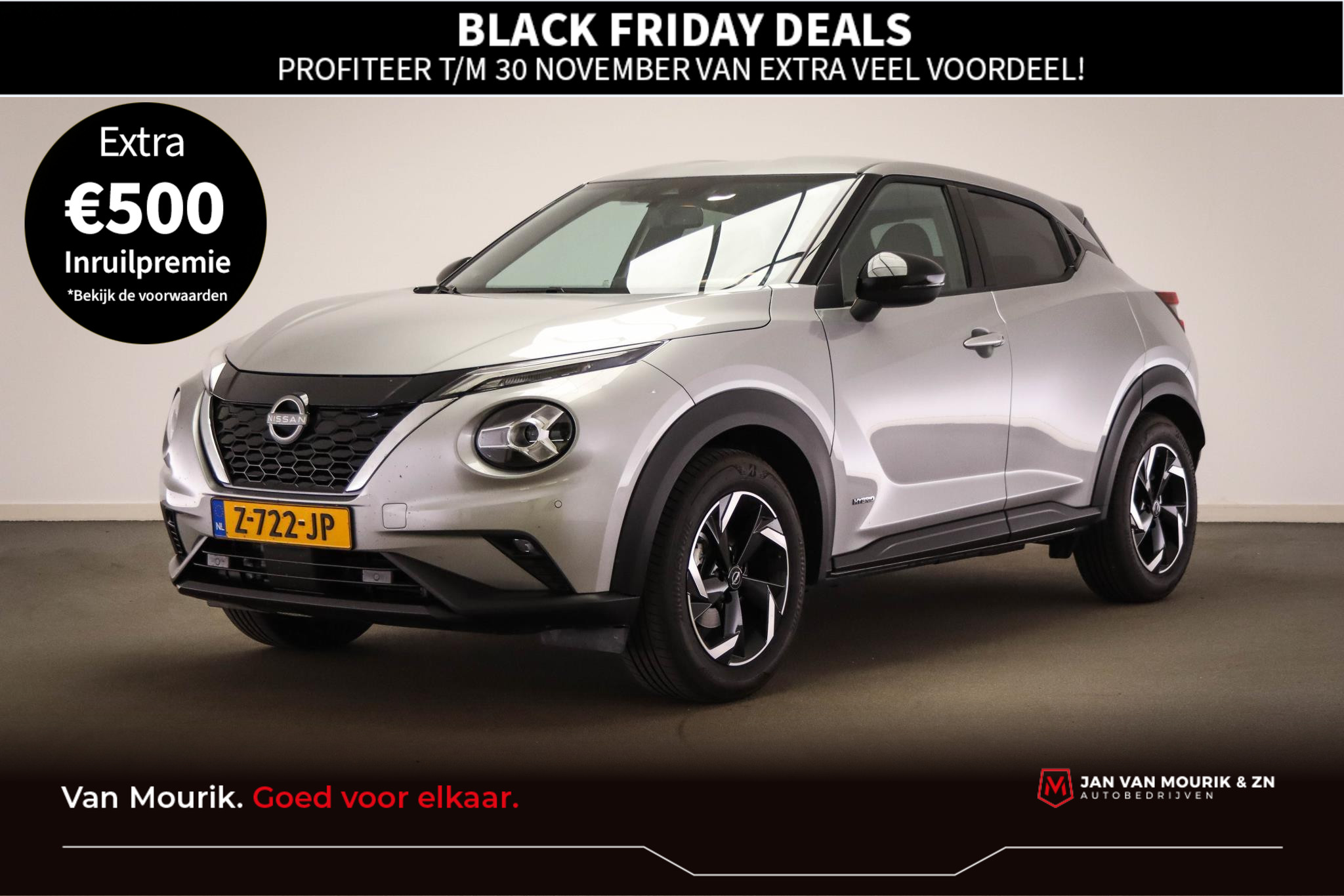 Nissan Juke 1.6 Hybrid 143 N-Connecta | LED | CLIMA | CRUISE | NAVI | DAB | APPLE | CAMERA | 17"