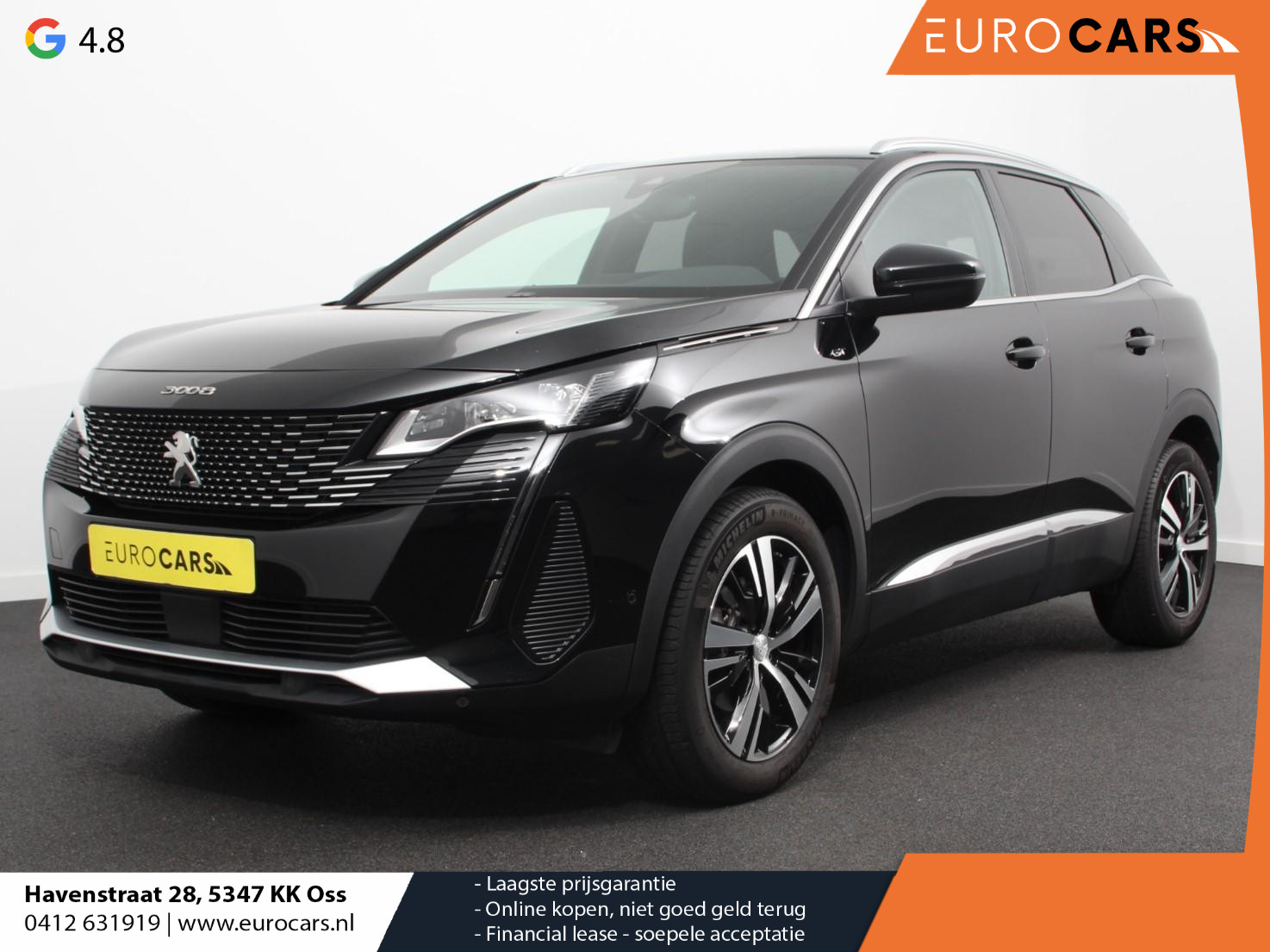 Peugeot 3008 1.2 130 pk EAT-8 Aut. GT Line Airco|ECC Navi Carplay PDC VA + Camera Full LED 18" LM Velgen