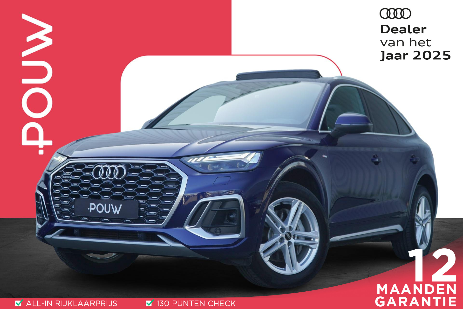Audi Q5 Sportback 50 TFSI e 299pk S Edition | Trekhaak Wegklapbaar | Panoramadak | Cruise Control Adaptief Met Stop&Go
