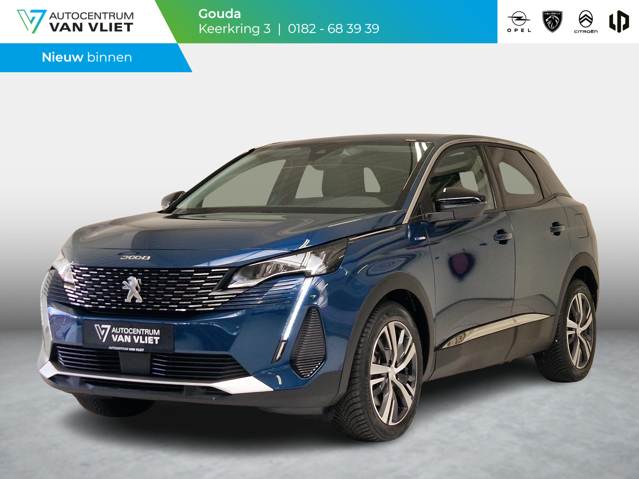 Peugeot 3008 1.6 HYbrid 225 Blue Lease Allure Navigatie | Achteruitrijcamera | Apple Carplay/Android Auto