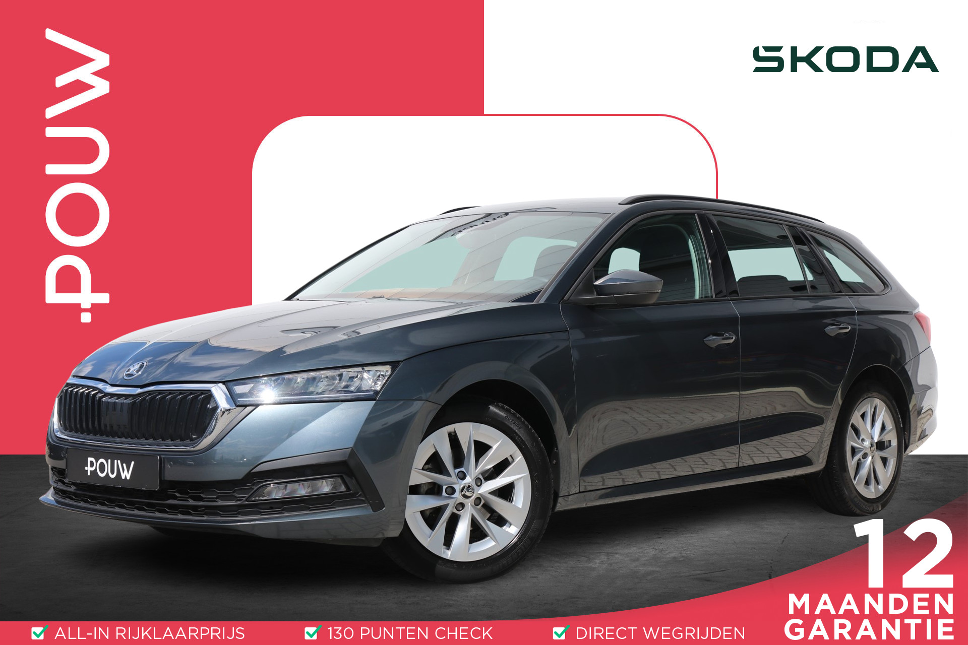 Škoda Octavia Combi 1.0 e-TSI 110pk DSG Business Edition | Navigatie | Stoelverwarming | Elektrische Achterklep