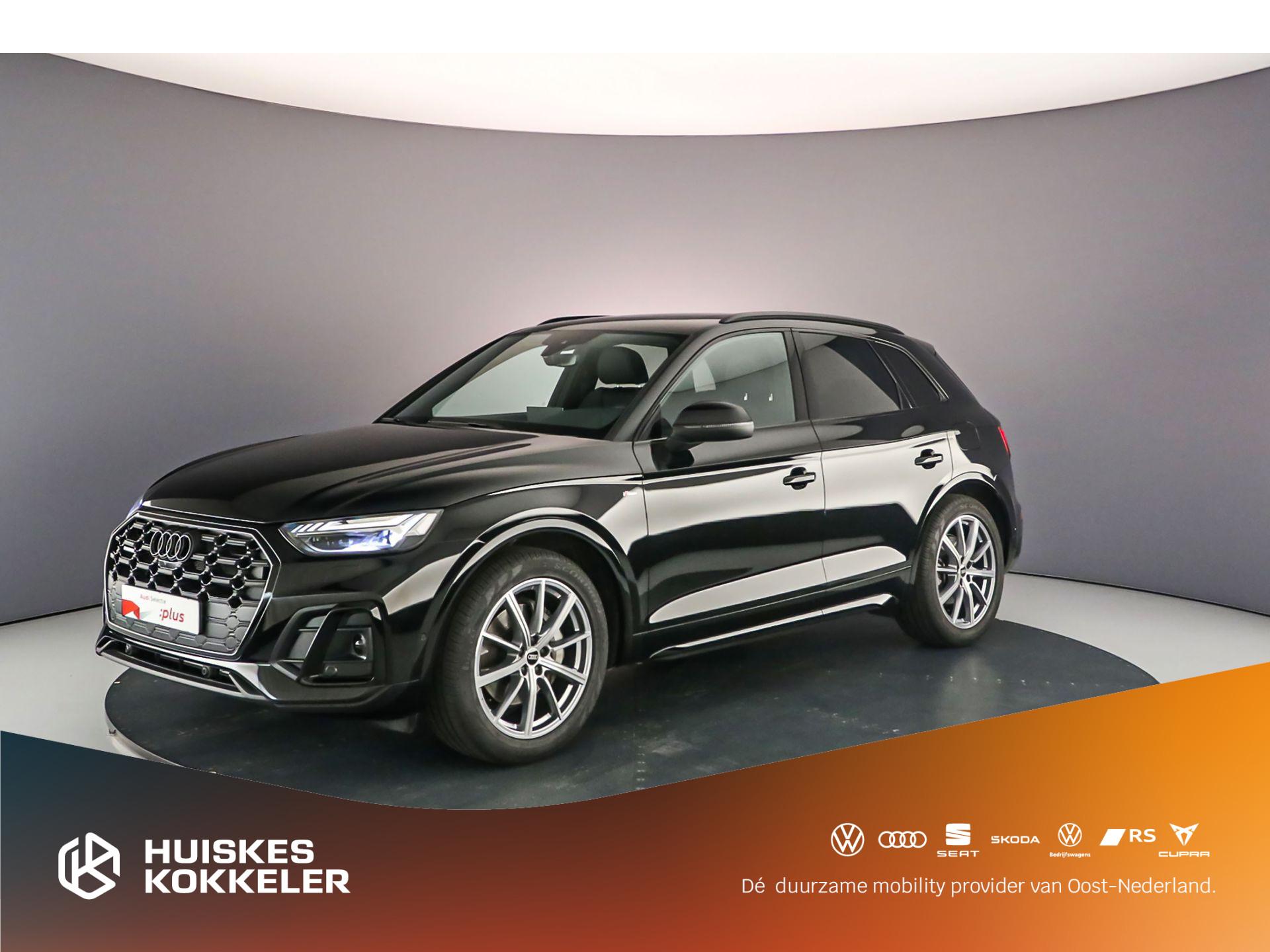 Audi Q5 S Edition Competition 55 TFSI e | Pano | B&O | Luchtvering | 360cam | Trekhaak | Adapt. Cruise | Akoestisch Glas |
