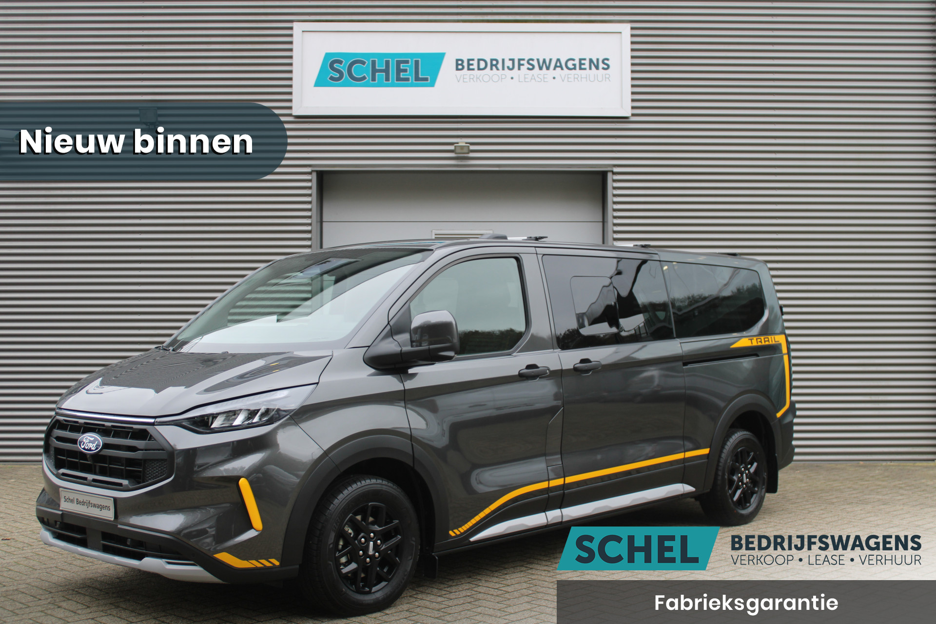 Ford Transit Custom 320 2.0TDCI 170pk L2H1 Trail DC AWD - Adaptive Cruise - Blind Spot - Elektrische deuren - Standkachel - Navi - 360 Camera - Rijklaar