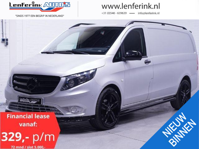 Mercedes-Benz Vito 114 CDI 136 pk Lang Automaat Silver&Black Edition Navi, Camera, 20" LMV, Spoilers V+A, Laadruimte Pakket, 2-Zits