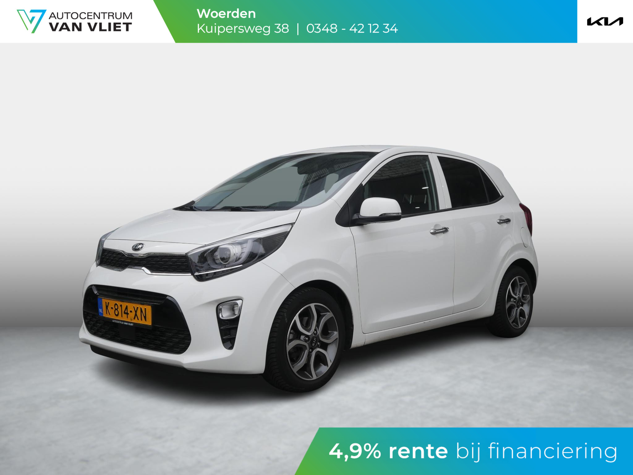Kia Picanto 1.0 DPi DynamicPlusLine | Automaat | Keyless | Clima | Navi | Carplay |