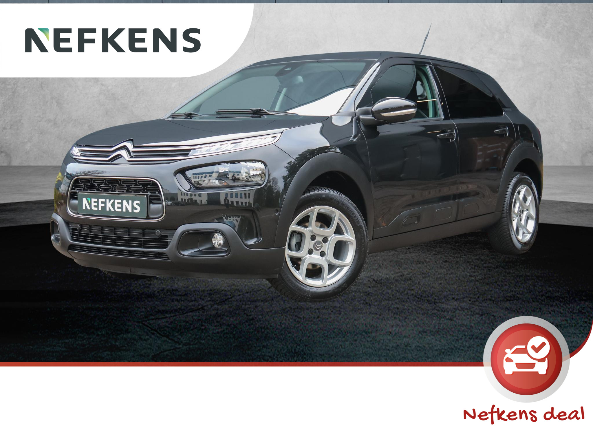 Citroën C4 Cactus 110pk P.T. Business (1ste eig./Camera/Keyless/Half LEER/NAV./Dodehoekdetectie)