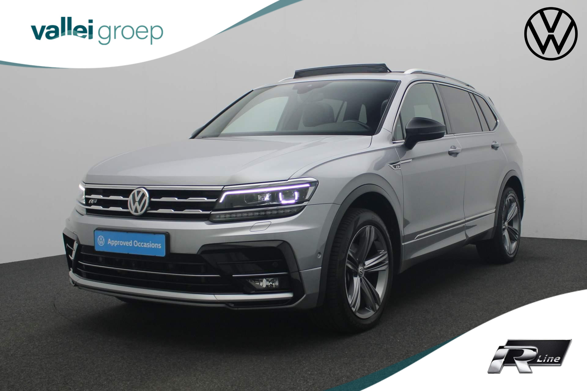 Volkswagen Tiguan Allspace 1.5 TSI 150PK DSG Highline Business R / R-Line | Pano | Trekhaak | Leder | 360 camera | Stoelverwarming | Geheugenstoel | Navi | ACC | Keyless