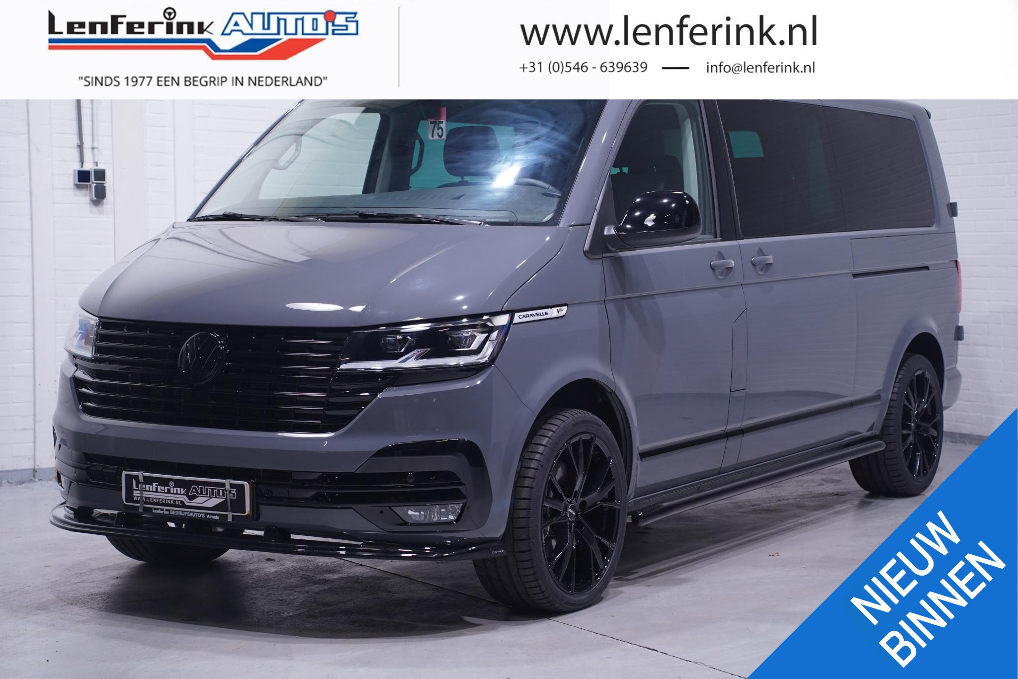 Volkswagen Transporter 2.0 TDI 204 pk Dubbel Cabine 2x Elek. Schuifdeur 20" LMV, Lederen Interieur, LED Koplampen, PDC V+A, 5-Zits