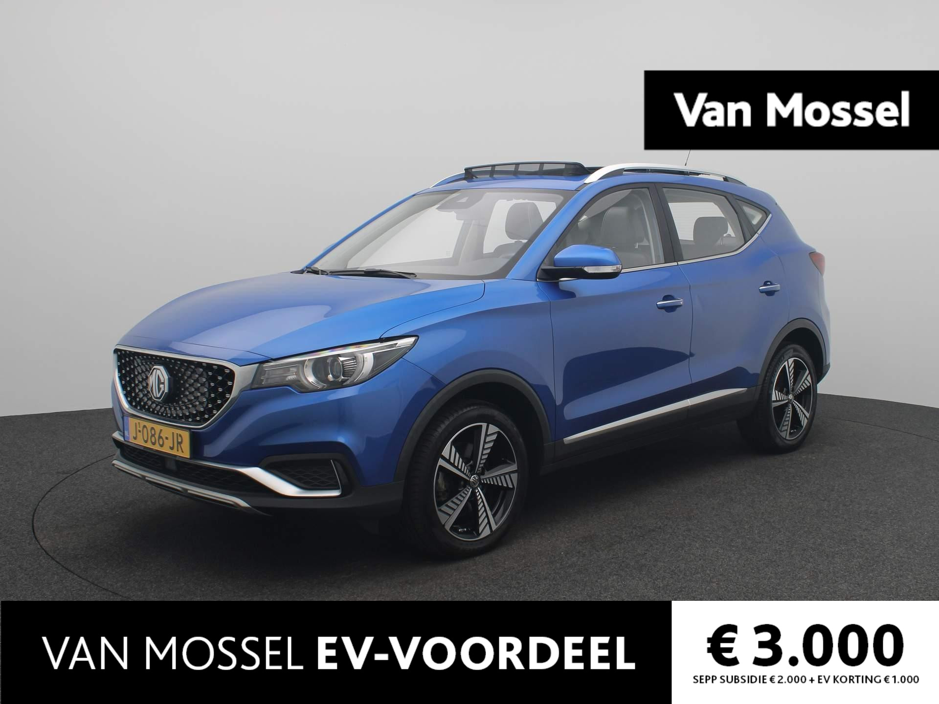 MG ZS-EV Luxury 45 kWh | AIRCO | Navigatie | LEER | LMV | Schuif-Kanteldak | Camera