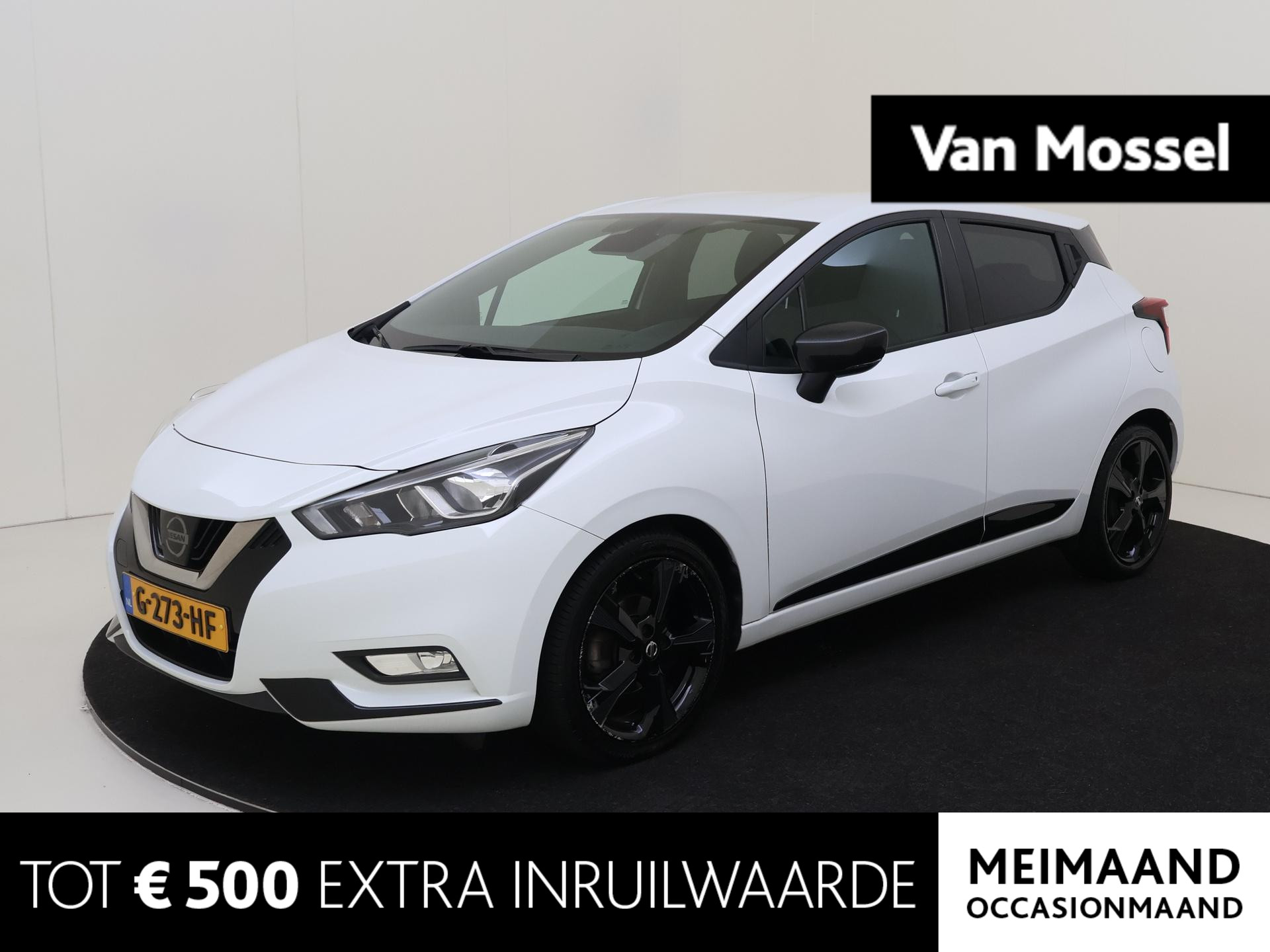 Nissan Micra 1.0 100PK IG-T N-Sport | Navigatie | Cruise Control | Climate Control | Parkeersensoren + Camera | Licht & Regen Sensor | Bluetooth | Lichmetalen Velgen Zwart 17Inch |