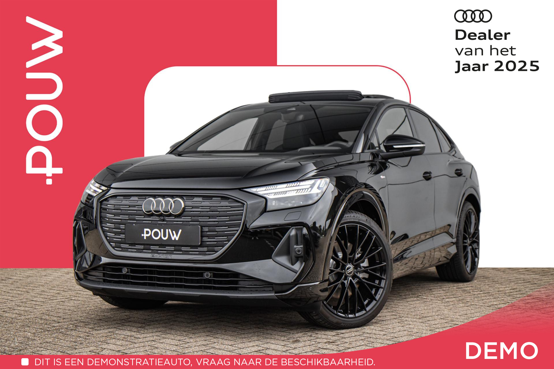 Audi Q4 e-tron Sportback 45 286pk quattro S Edition 82 kWh | Panoramadak | Zwart Optiek Pakket | Getint Glas