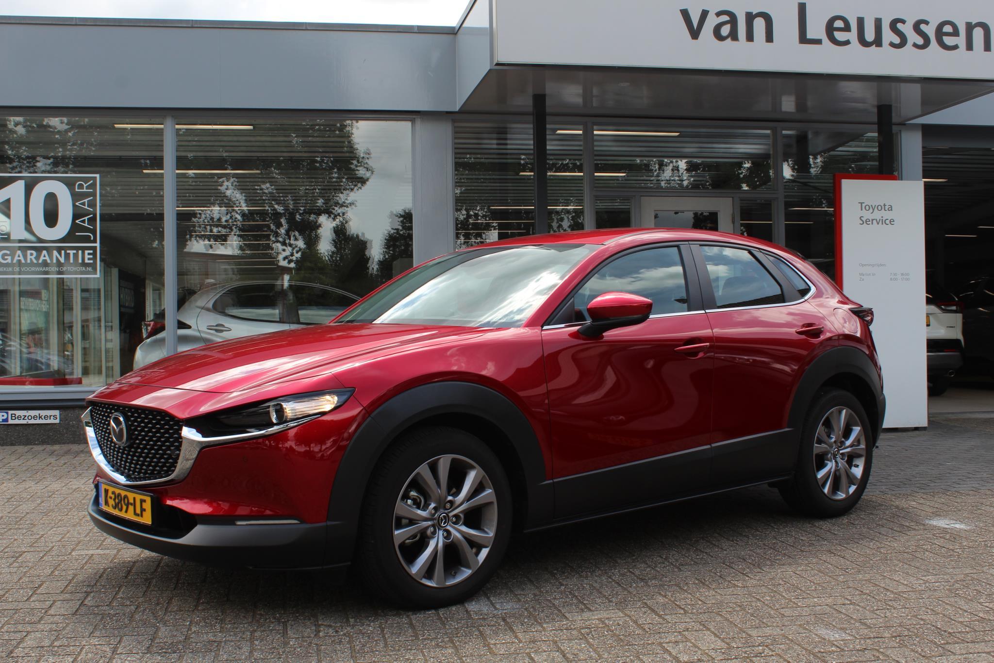 Mazda CX-30 2.0 E SKYACTIV-X M HYBRID COMFORT 180PK AFN.TREKHAAK NAVI DODEHOEKDETECTIE AD-CRUISE EL-ACHTERKLEP PARKCAMERA PARKSENSOREN V+A STOEL/STUURVERW.