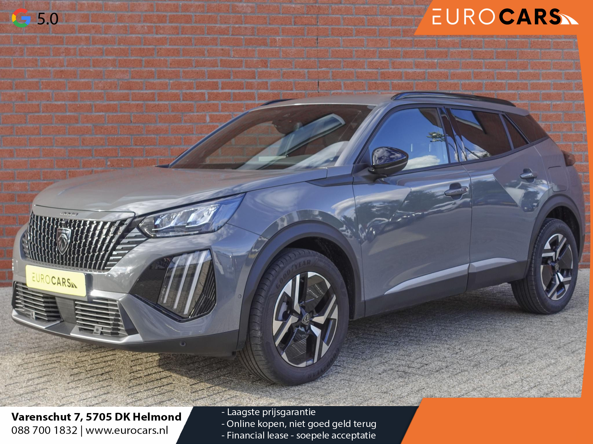 Peugeot 2008 1.2 PureTech 130pk Automaat Allure Navigatie Apple Carplay/Android Auto 360 camera Parkeersensoren Blind Spot Assist Adaptive Cruise Control Stoelverwarming Getinte ramen Climate Control