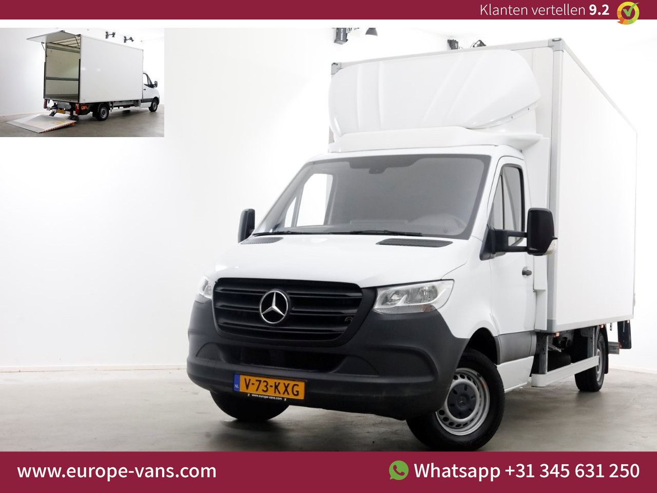 Mercedes-Benz Sprinter 315 CDI 150pk RWD Bakwagen met laadklep H234cm 934kg laadverm. 04-2023