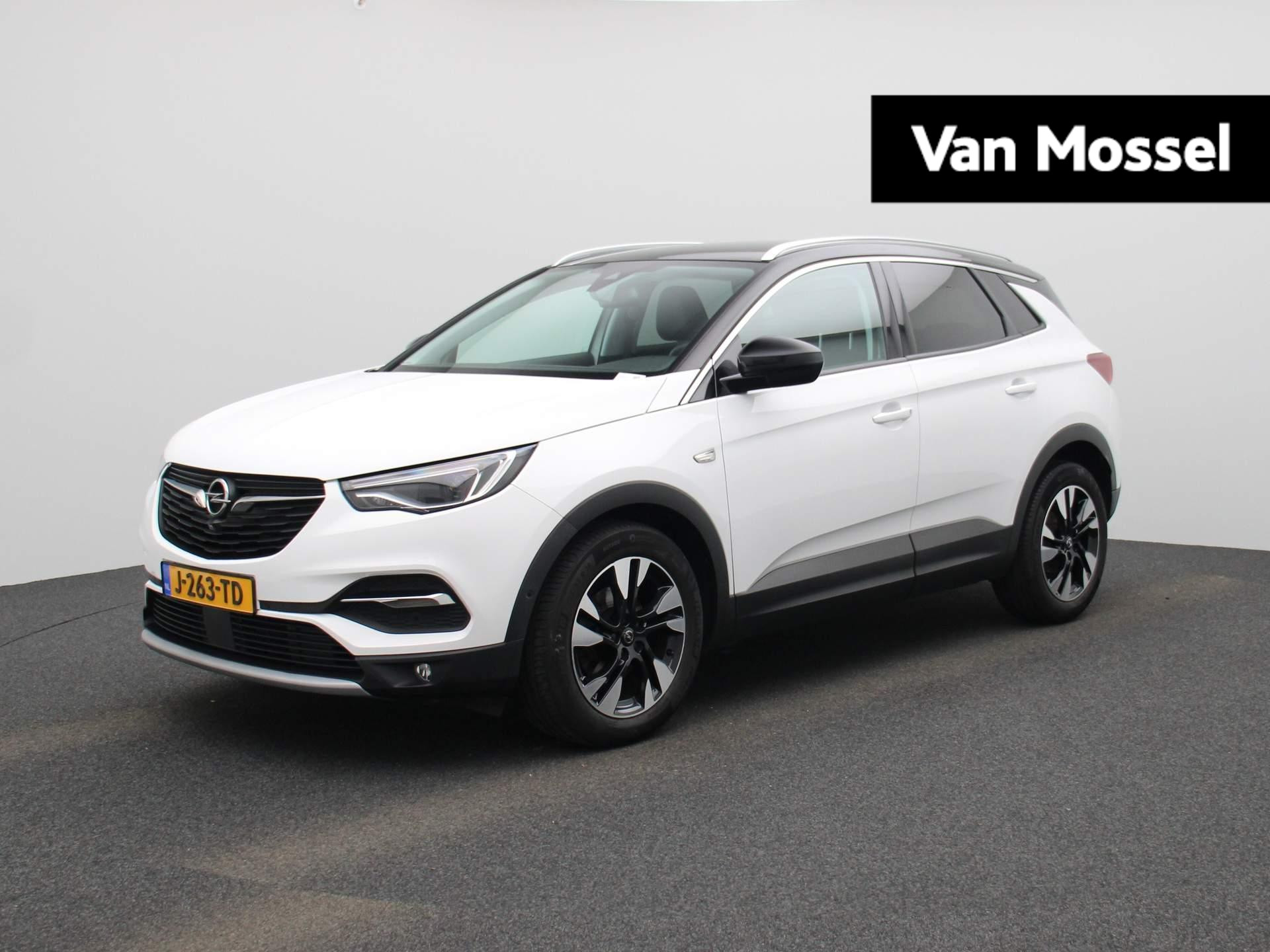 Opel Grandland X 1.2 Turbo Ultimate | Leder | Memory Seat | Navigatie | Elec. Achterklep | Climate control | DAB | Parkeer sensoren | LMV | LED | Camera